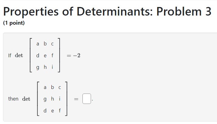 are 4 x 4 matrices, det (A) = -2, det (B) =