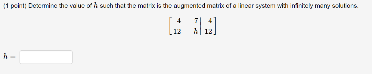 form: Is the system consistent? select Solution: (1, 2, 23) = +