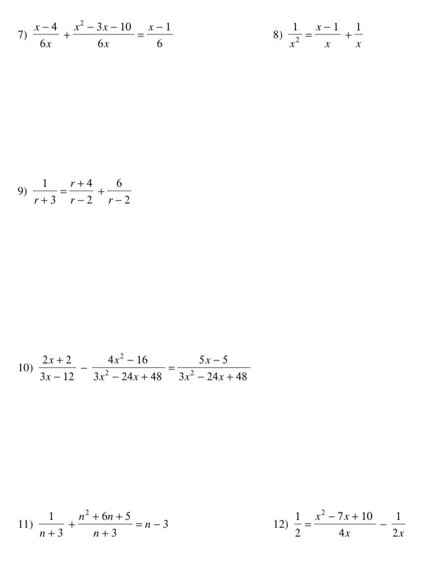 -4(v + 1) 5) (2n + 2)(6n + 1) 6) (4n +