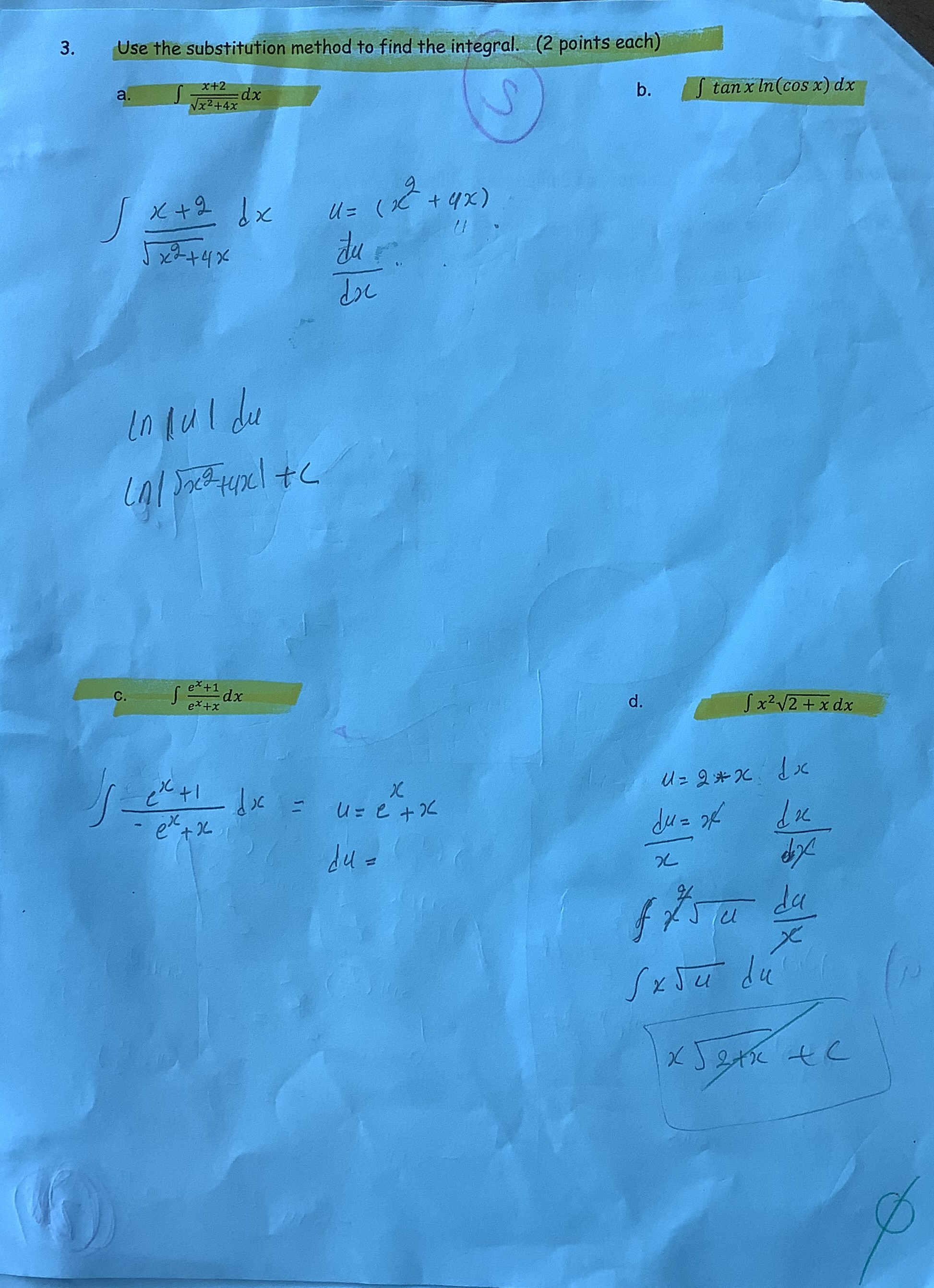 phone, calculator, or computer is allowed during the test. b) Show your