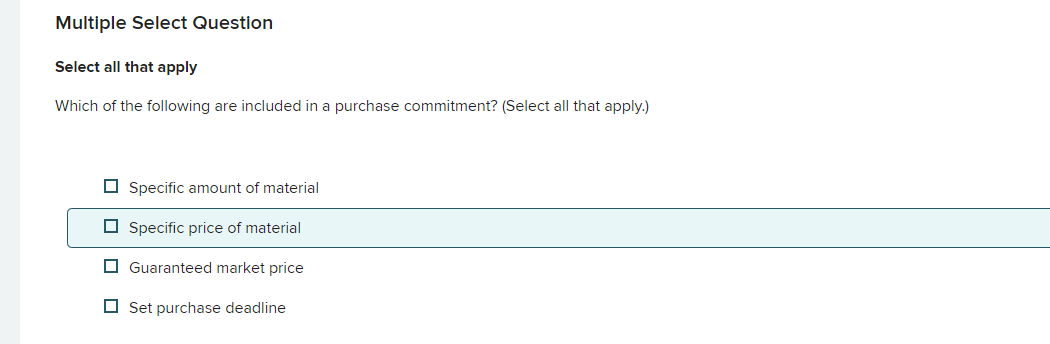  Multiple Select Question Select all that apply Which of the following