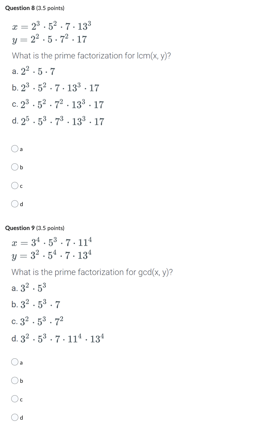 Nondecreasing and increasing Question 2 (4 points} What is the common ratio