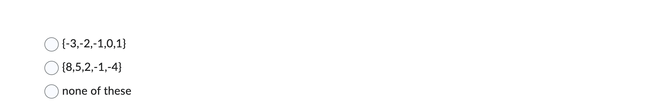in the function. 0 none of these \f\f\f\fQuestion 5 (1 point) What