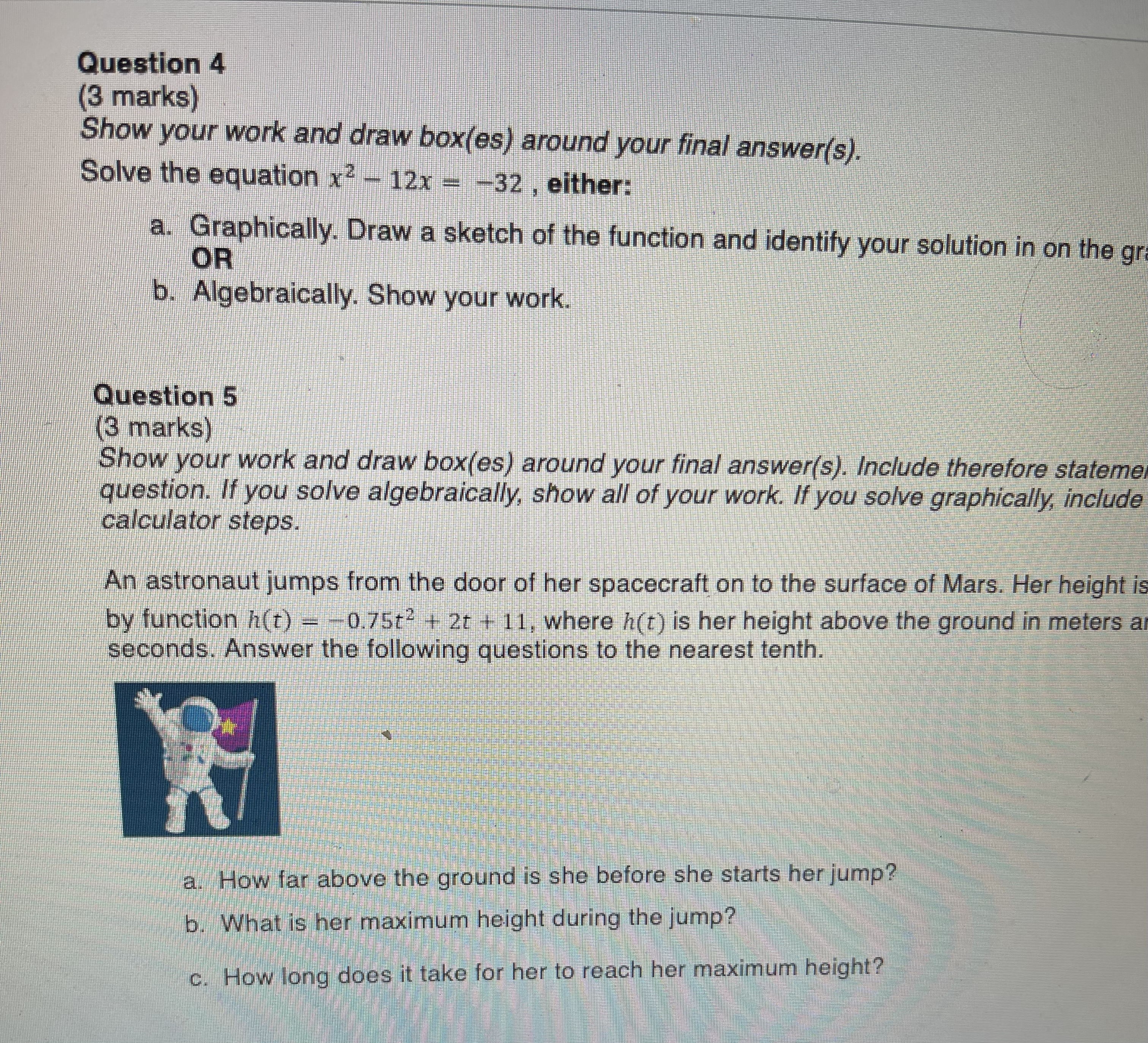 your final answer(s). Solve the equation x2 - 12x - -32 ,
