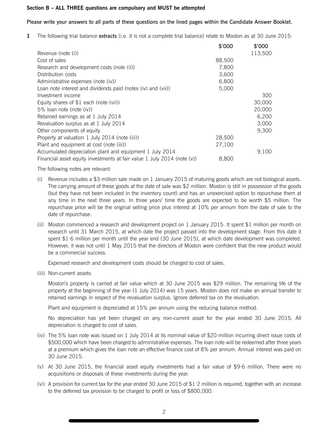  How to solve Section B - ALL THREE questions are compulsory