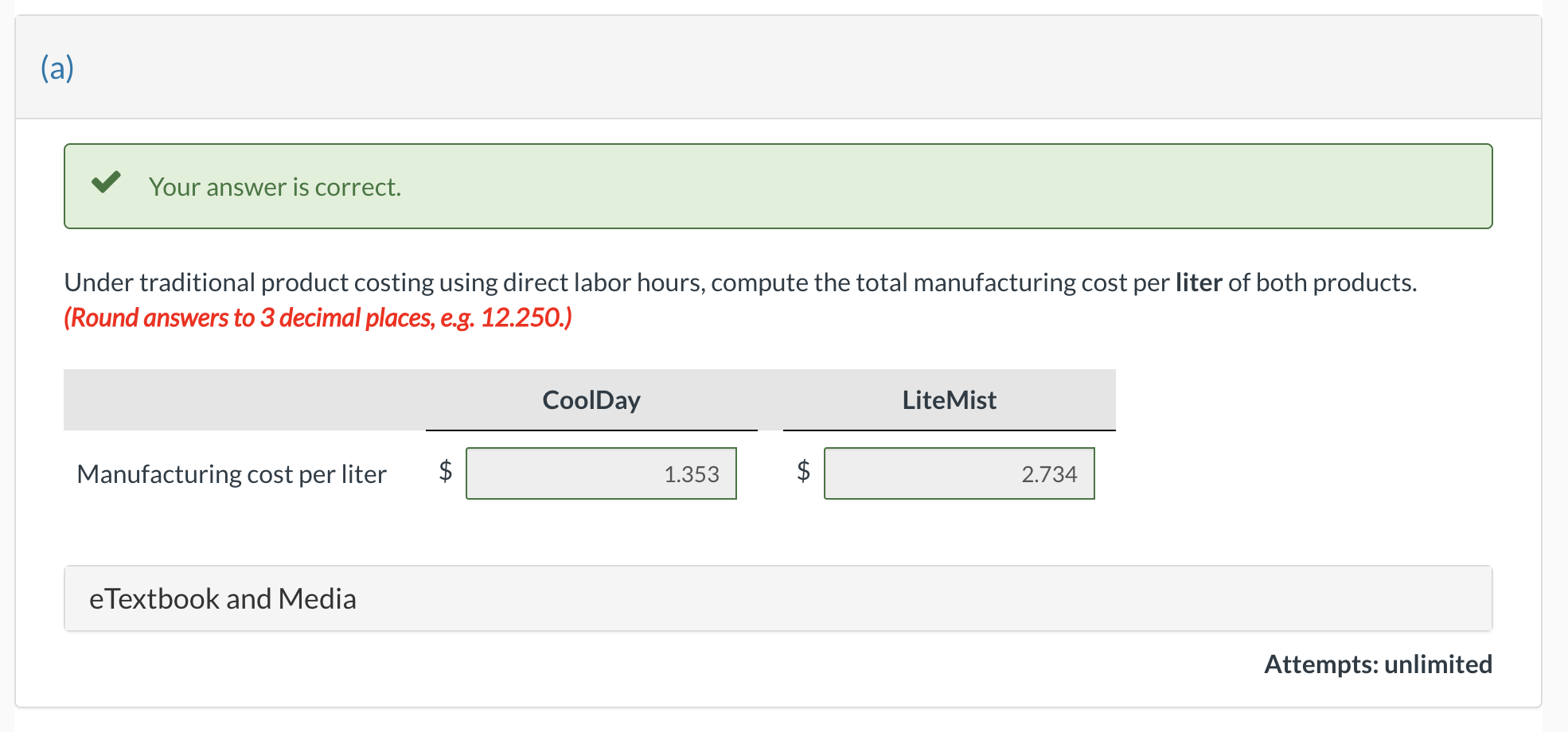 Prepare a schedule assigning each activity's overhead cost pool to each