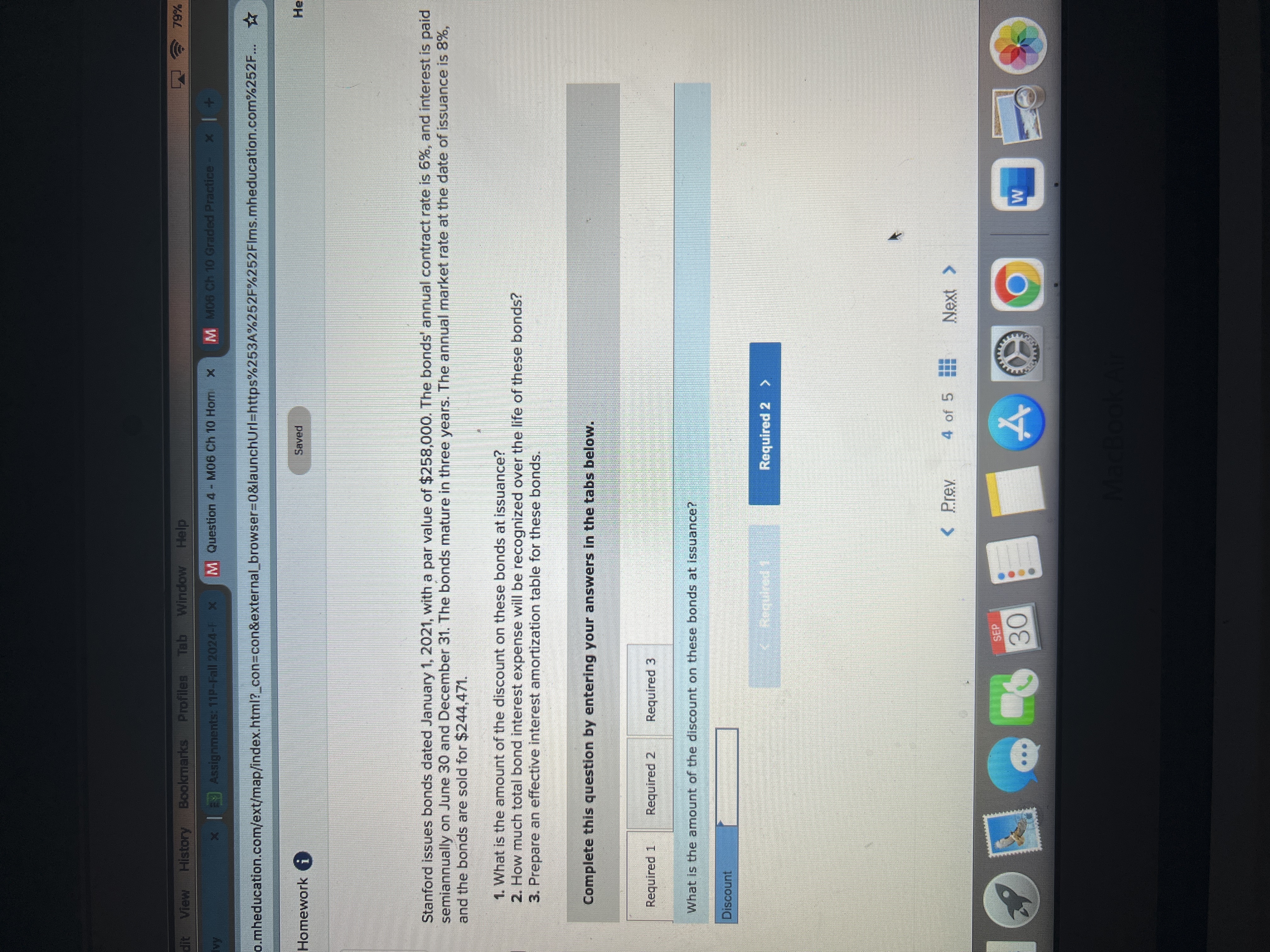  Stanford issues bonds dated january 1,2021, with a par value of