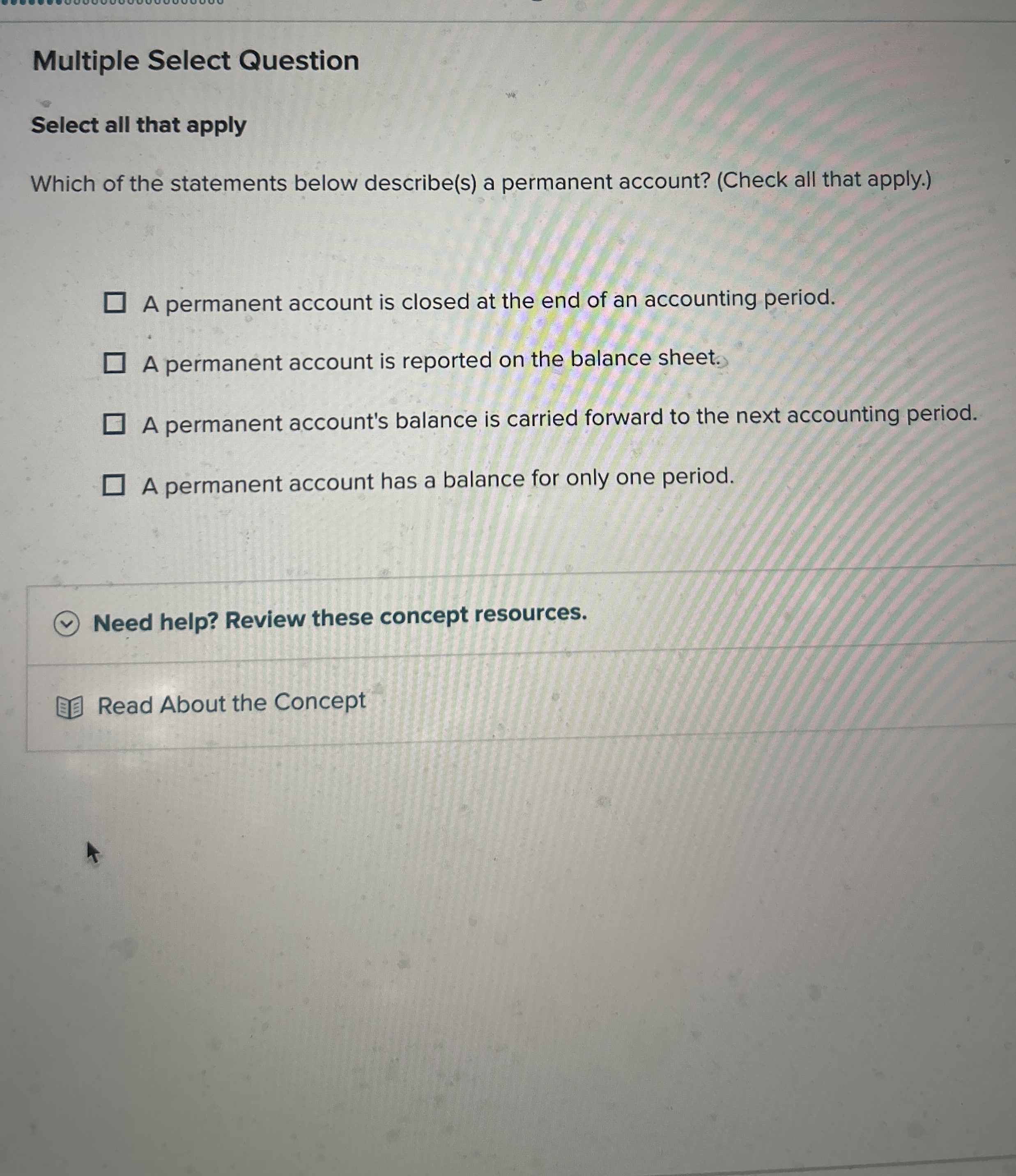  Multiple Select Question Select all that apply Which of the statements