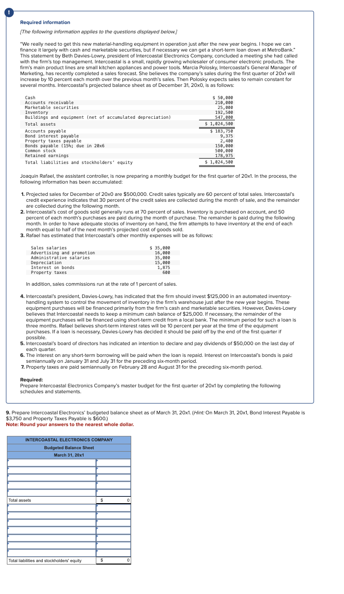  fill in balence sheet 
