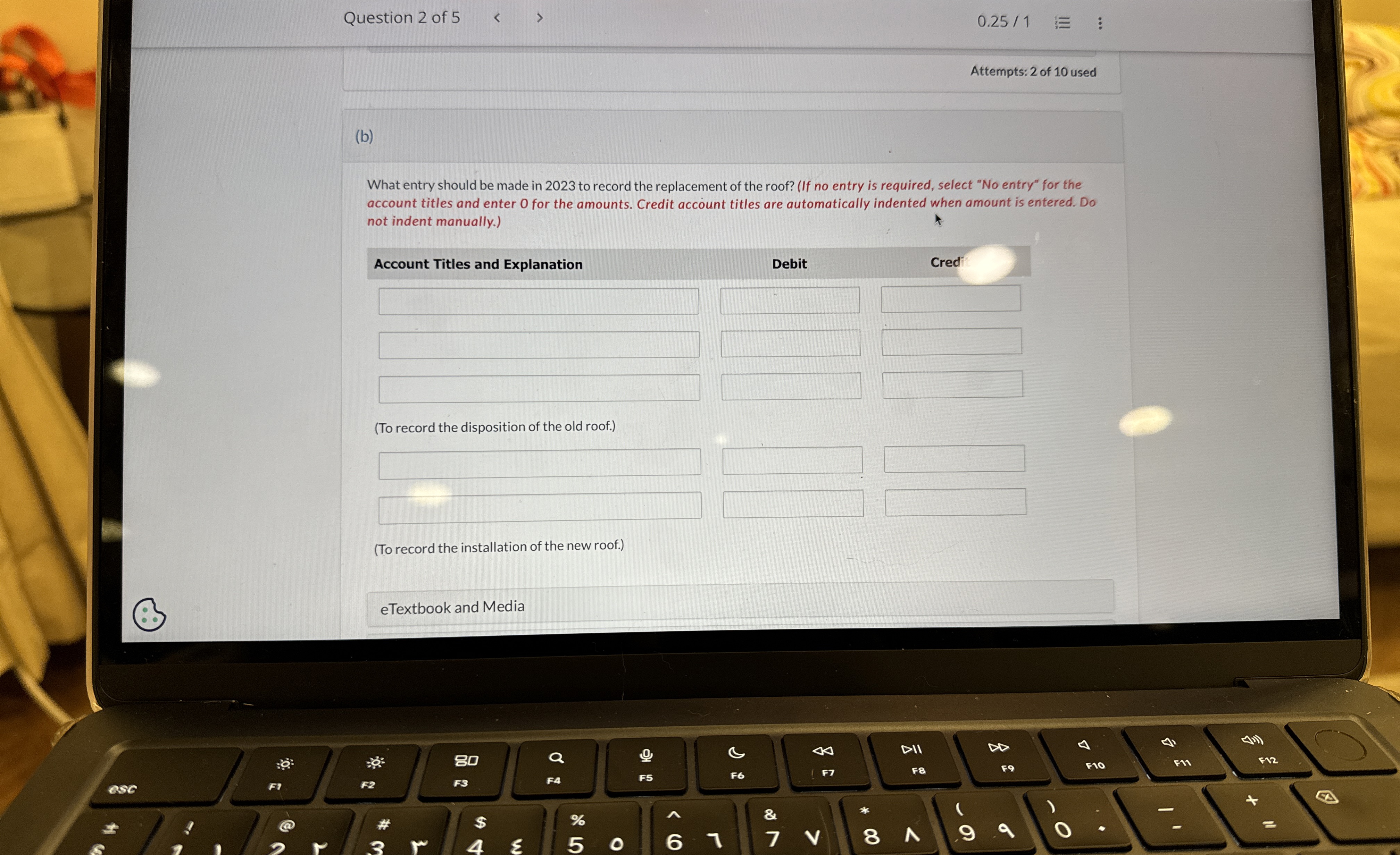  Current Attempt in Progress Coronado Company constructed a building at a