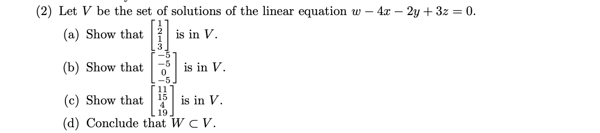 : [145]) 3 -5 19 w 2z + 2=0 (1) Let U
