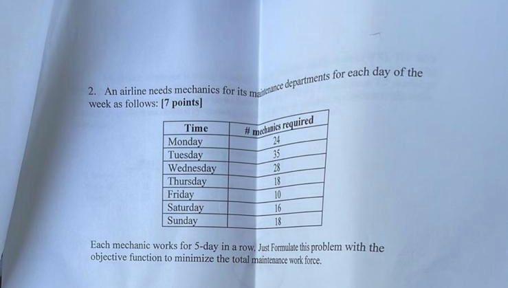 MIN 12 X1 + 10 X2+ 9 X3 SUBJECT TO 2) 5