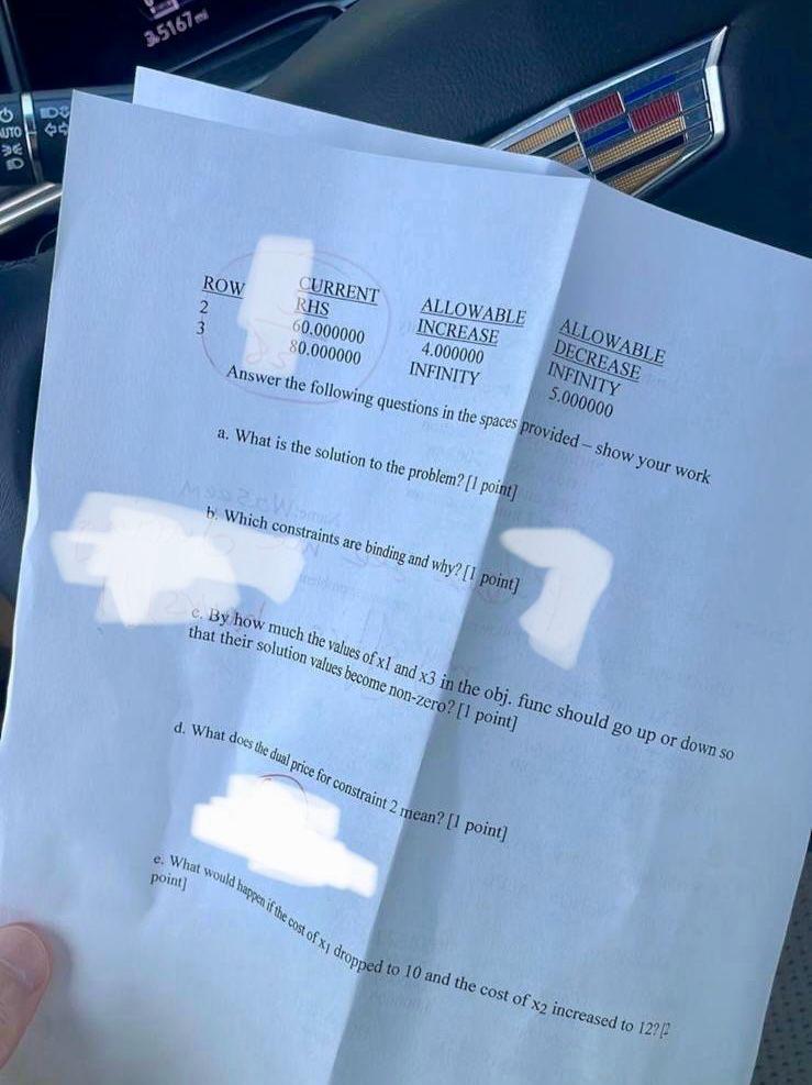 1 OBJECTIVE FUNCTION VALUE 1) 80,000000 VARIABLE VALUE REDUCED COST .090000 4.000000