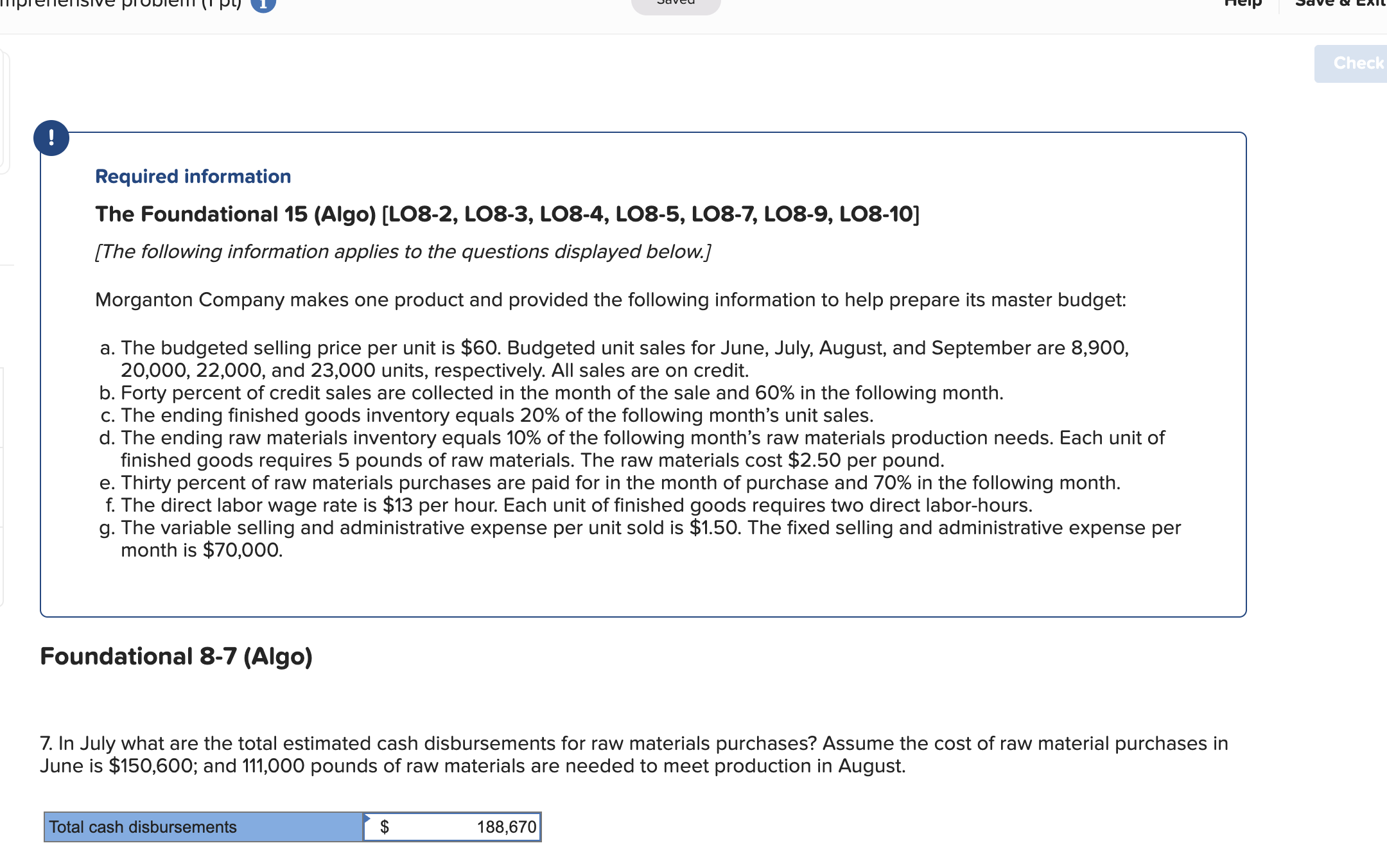  ! Required information The Foundational 15(Algo)[LO8-2, LO8-3, LO8-4, LO8-5, LO8-7, LO8-9,