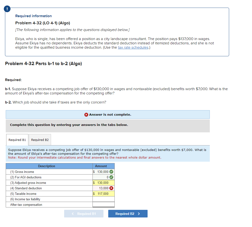  Required information Problem 4-32(LO 4-1)(Algo) [The following information applies to the
