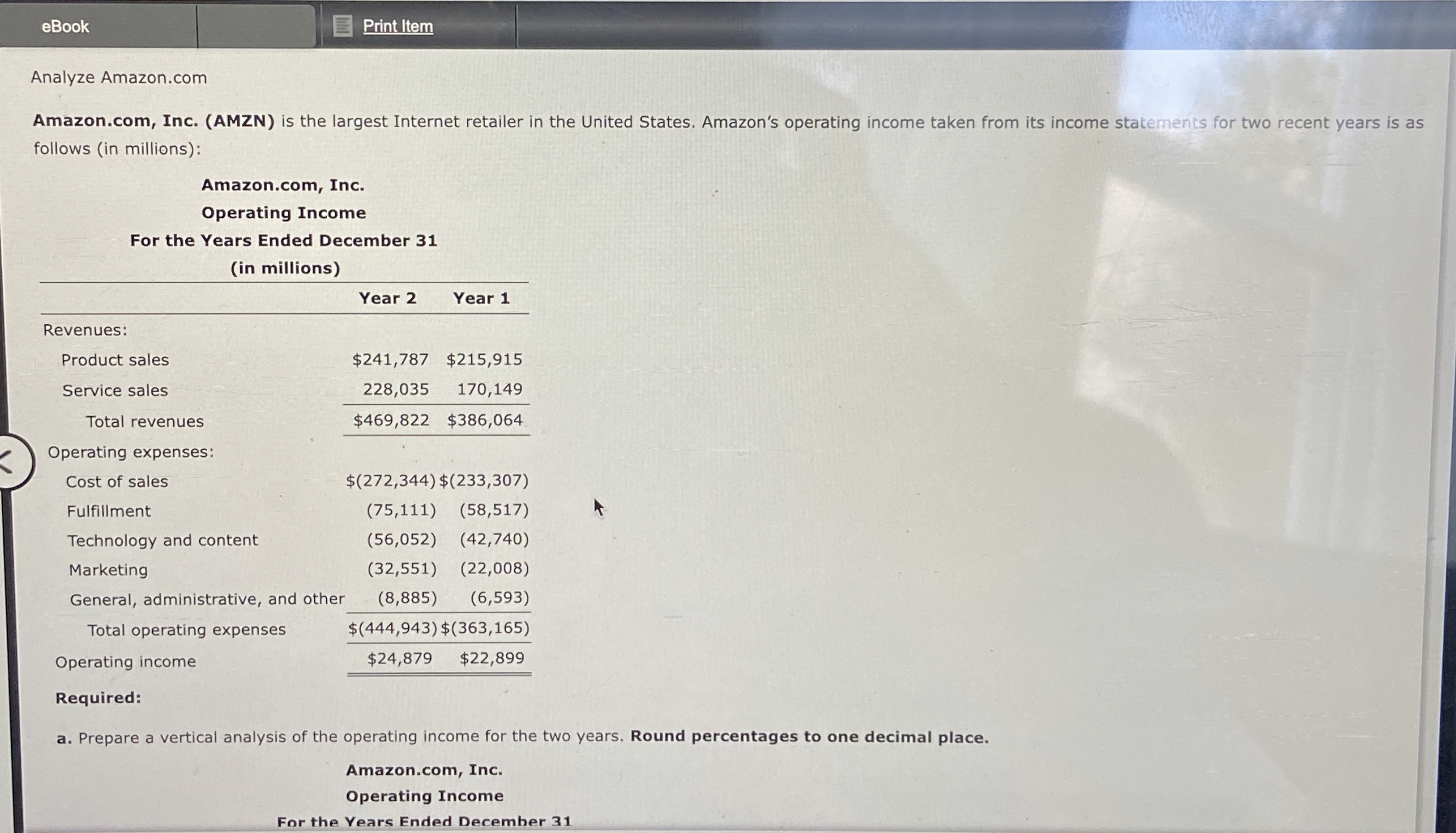  Analyze Amazon.com Amazon.com, Inc. (AMZN) is the largest Internet retailer in