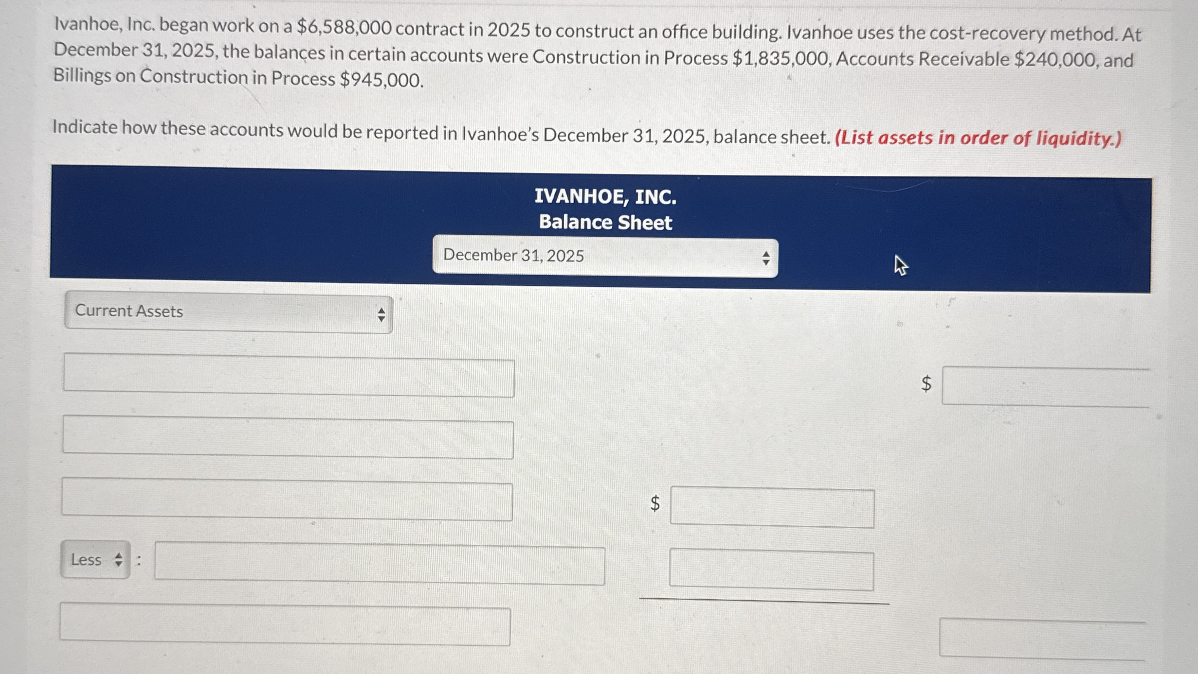  Ivanhoe, Inc. began work on a $6,588,000 contract in 2025 to
