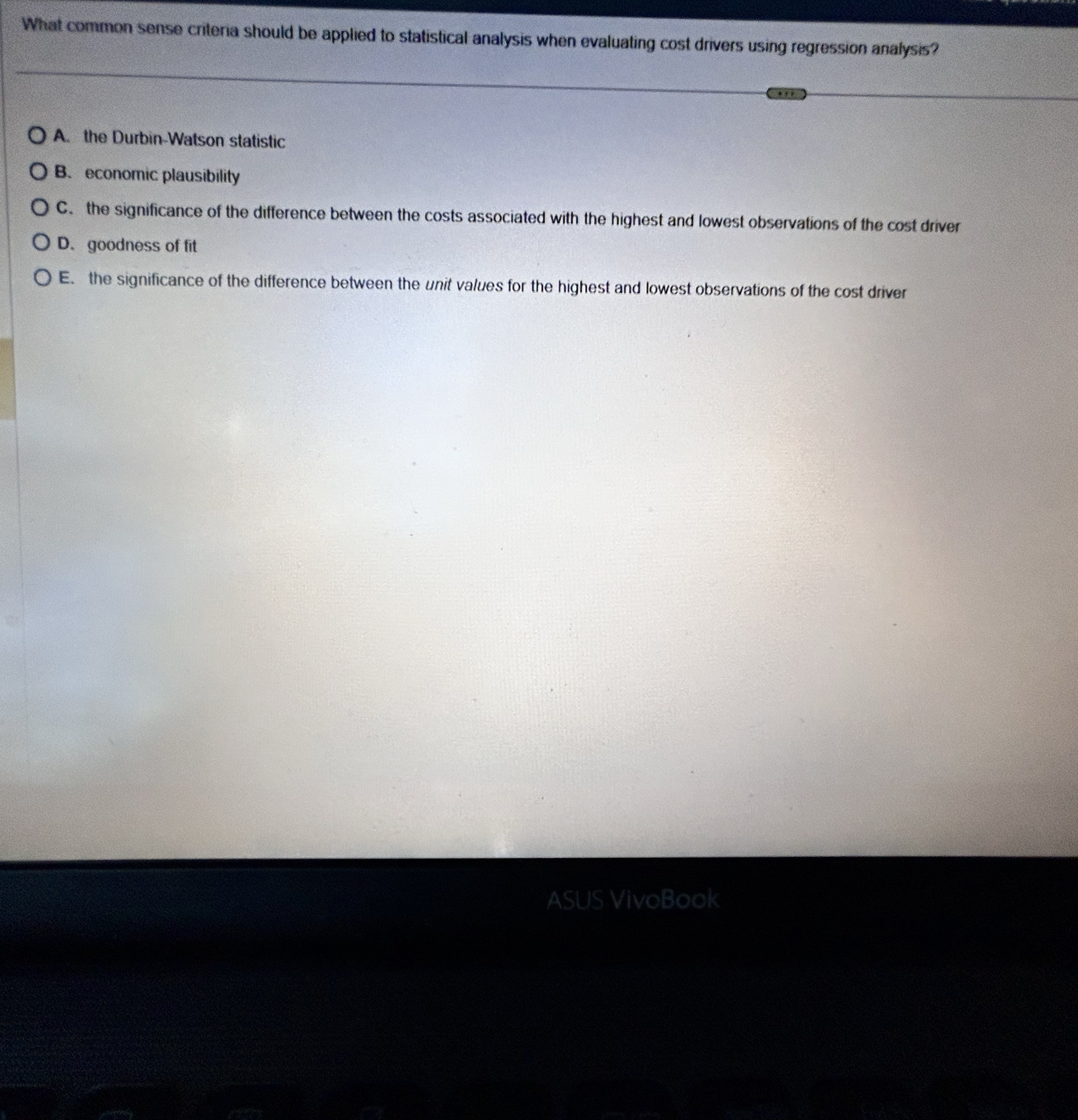  What common sense critena should be applied to statistical analysis when