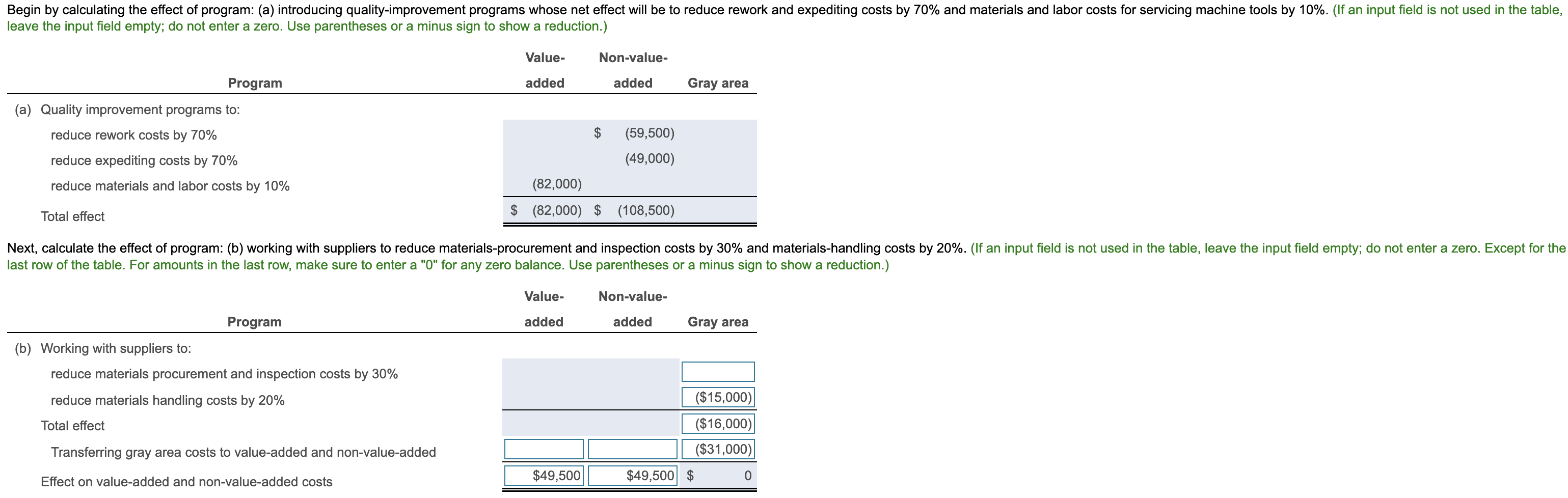 I Need help solving for requirment 3(b) please. The values I