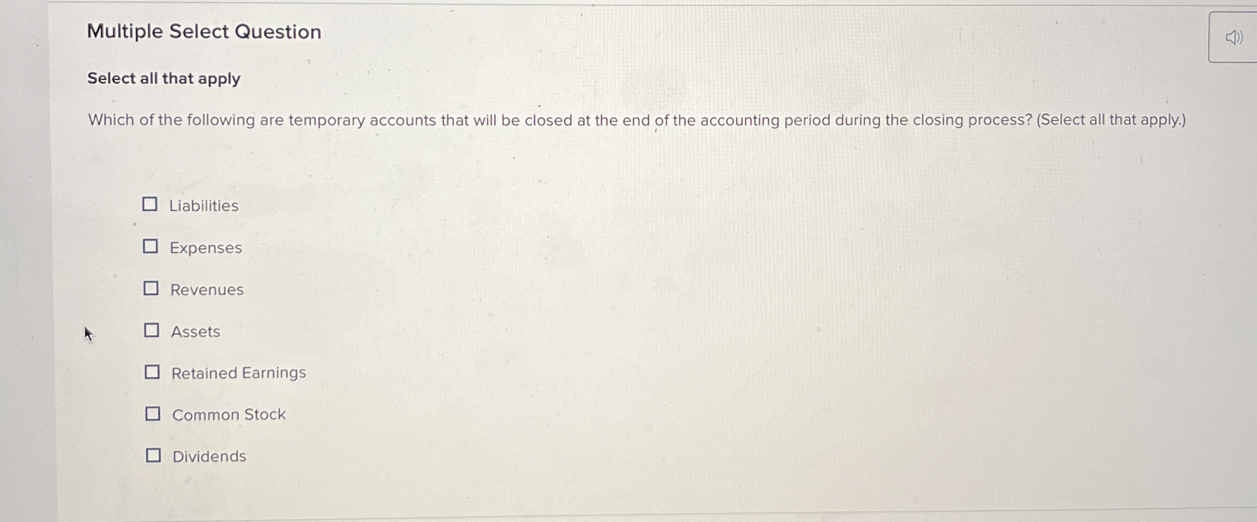  Multiple Select Question Select all that apply Which of the following