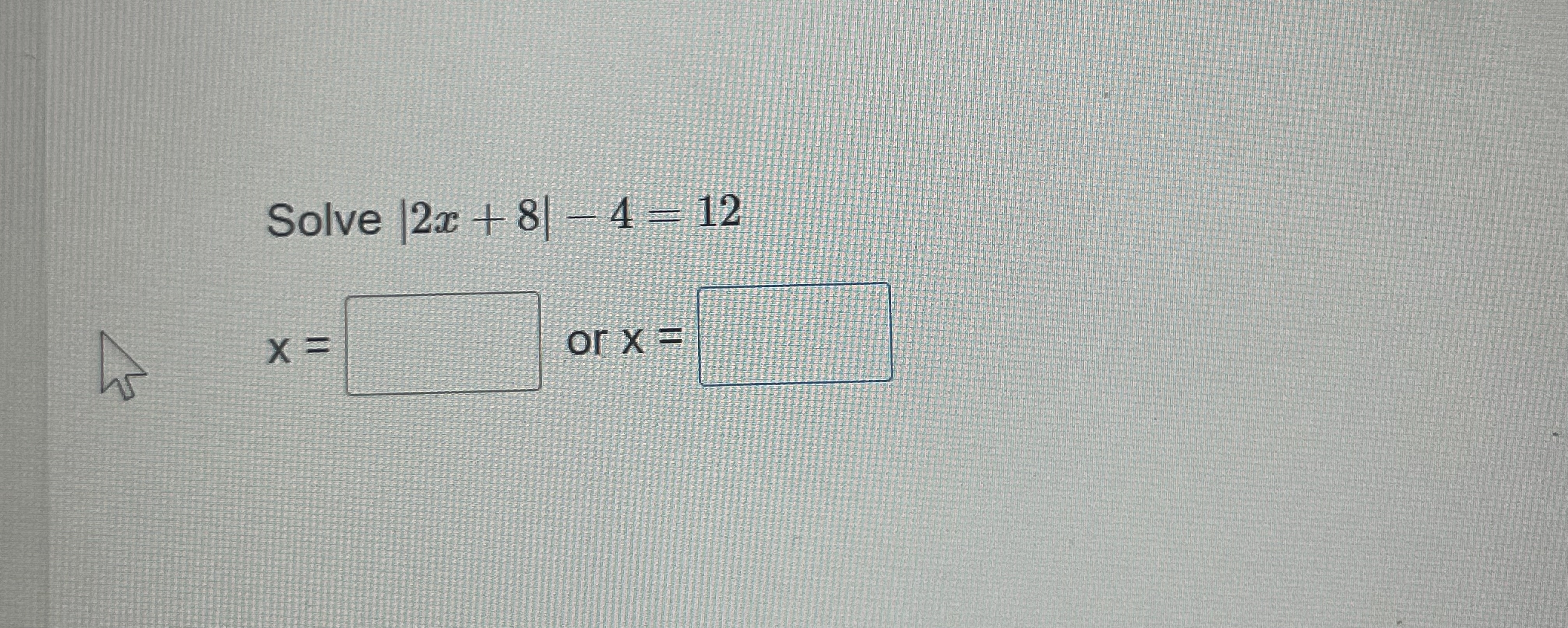 possible to have an absolute value equation with no solution? (Fes or