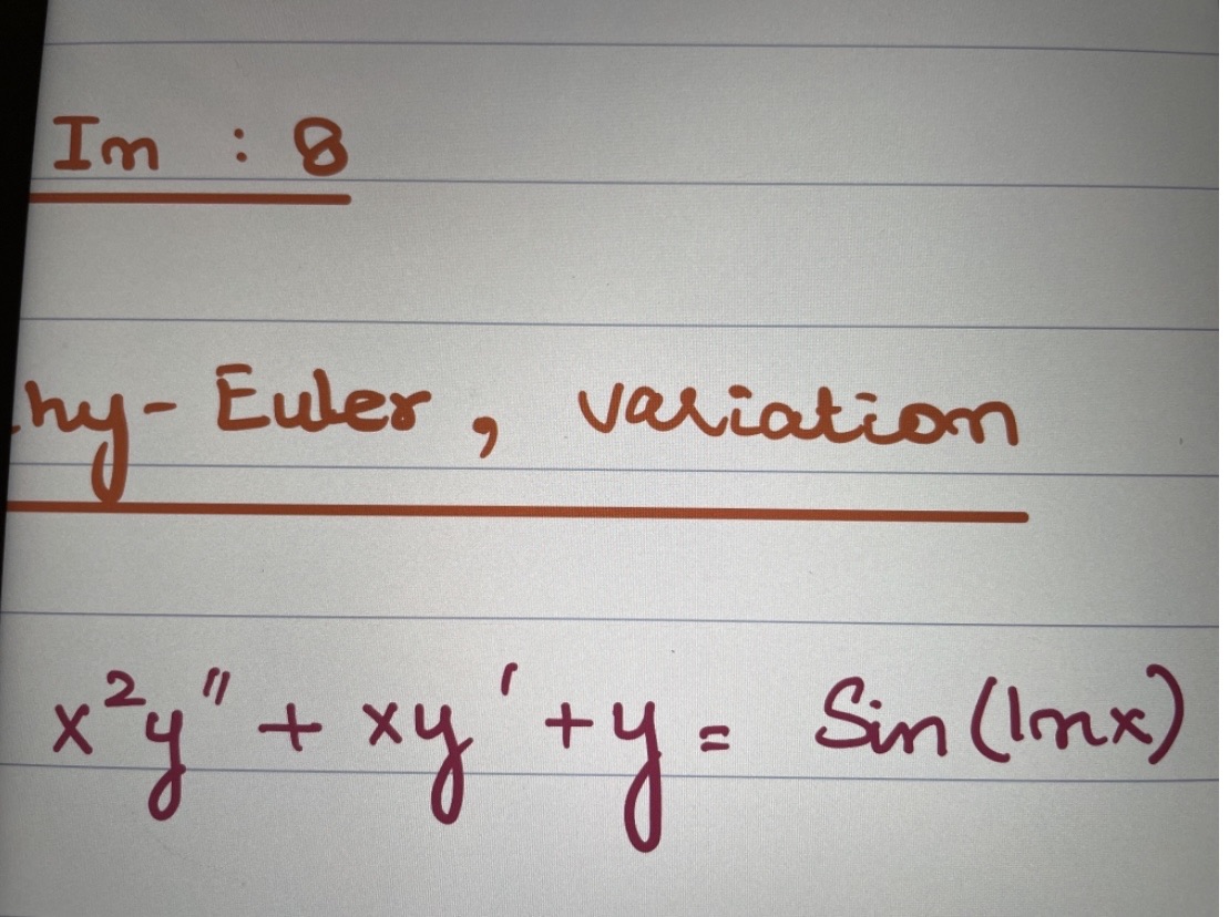 Im : 8 hy - Euler, variation 2 X 4 "