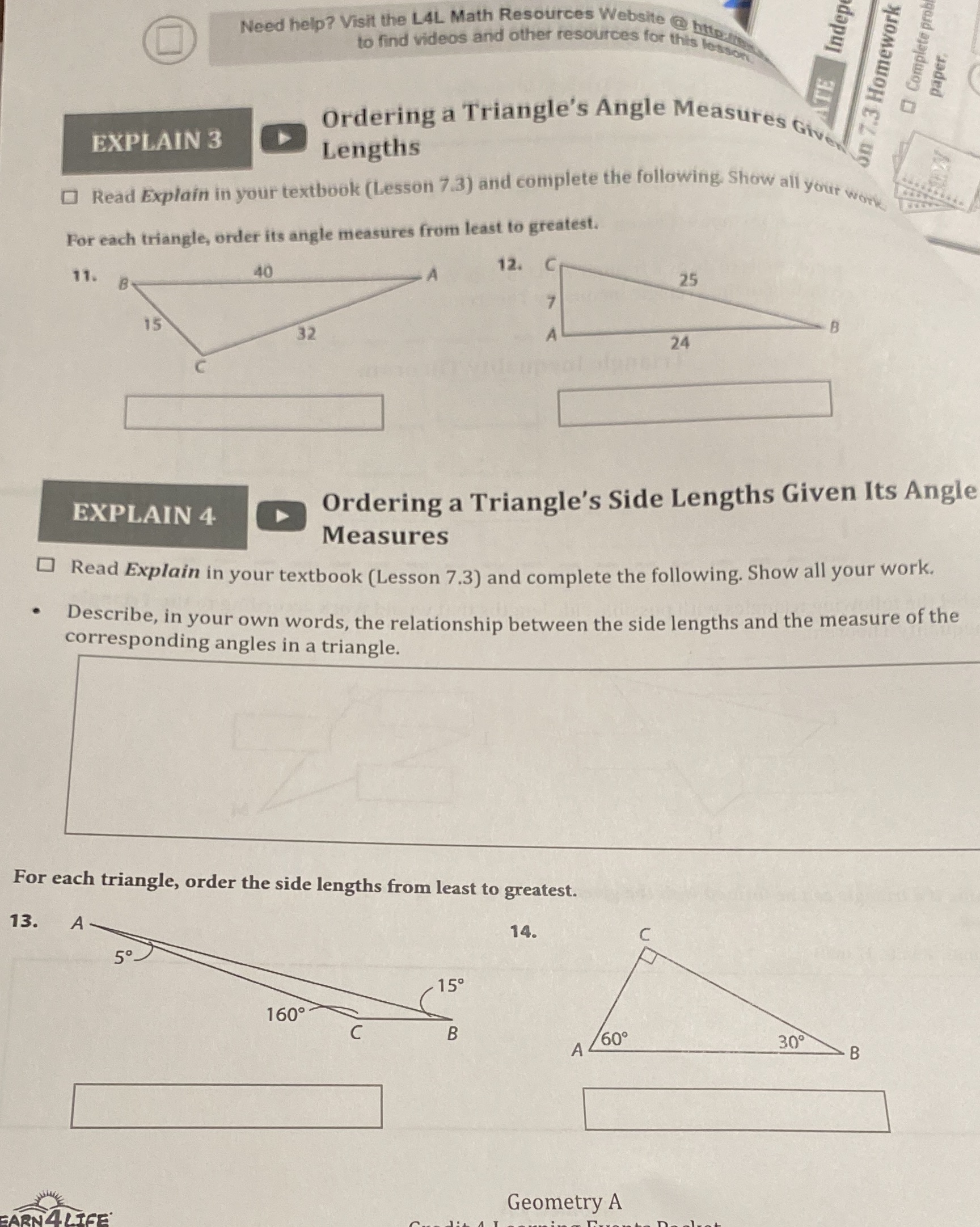 Need help? Visit the LAL Math Resources Website @ hip to