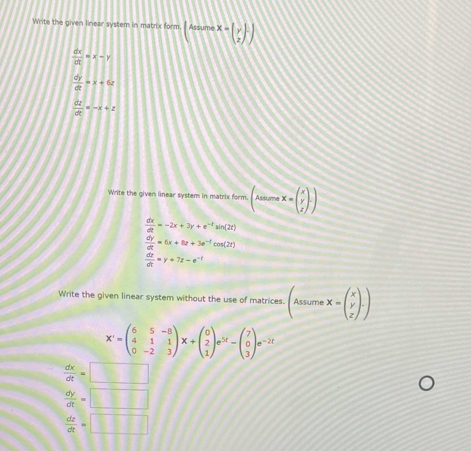 Please explain show work so I can use as examples thanks Write