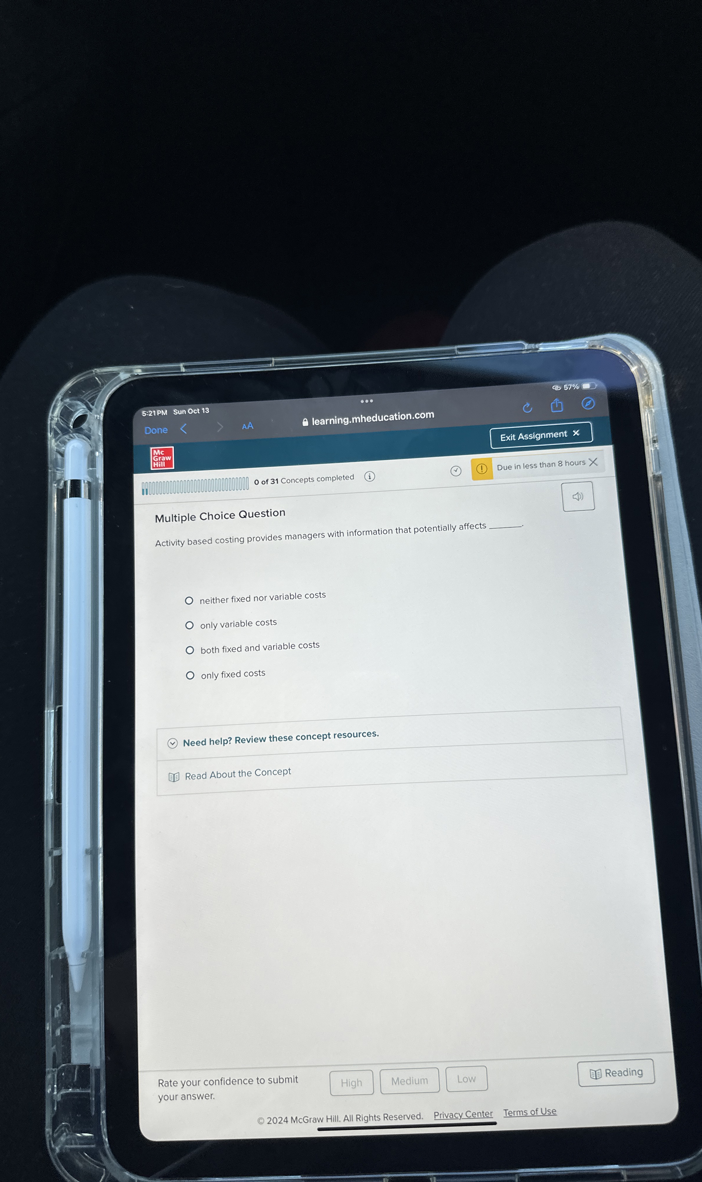  Multiple Choice Question Activity based costing provides managers with information that