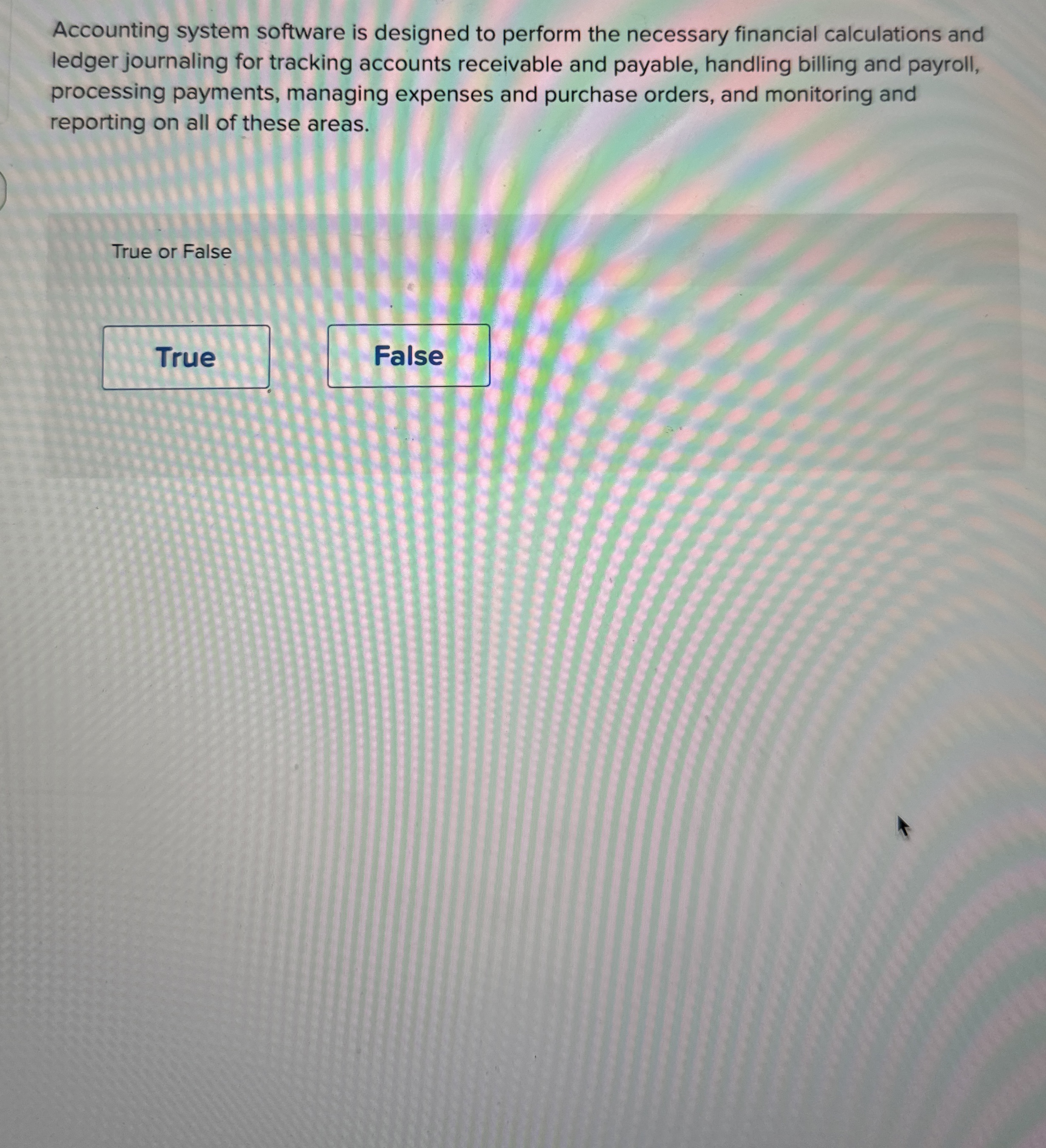  Accounting system software is designed to perform the necessary financial calculations