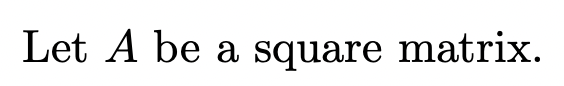  \fIf Am = O for some positive integer m, prove that