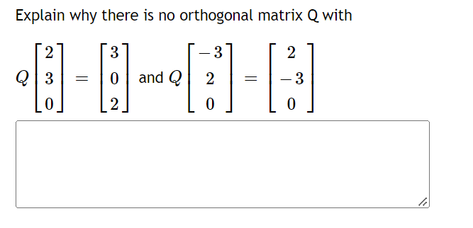 Q =Find an orthogonal matrix @ such that Q Oo 0 Q