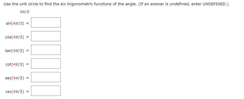 = - x 2 - 6x - 9Use the unit circle to