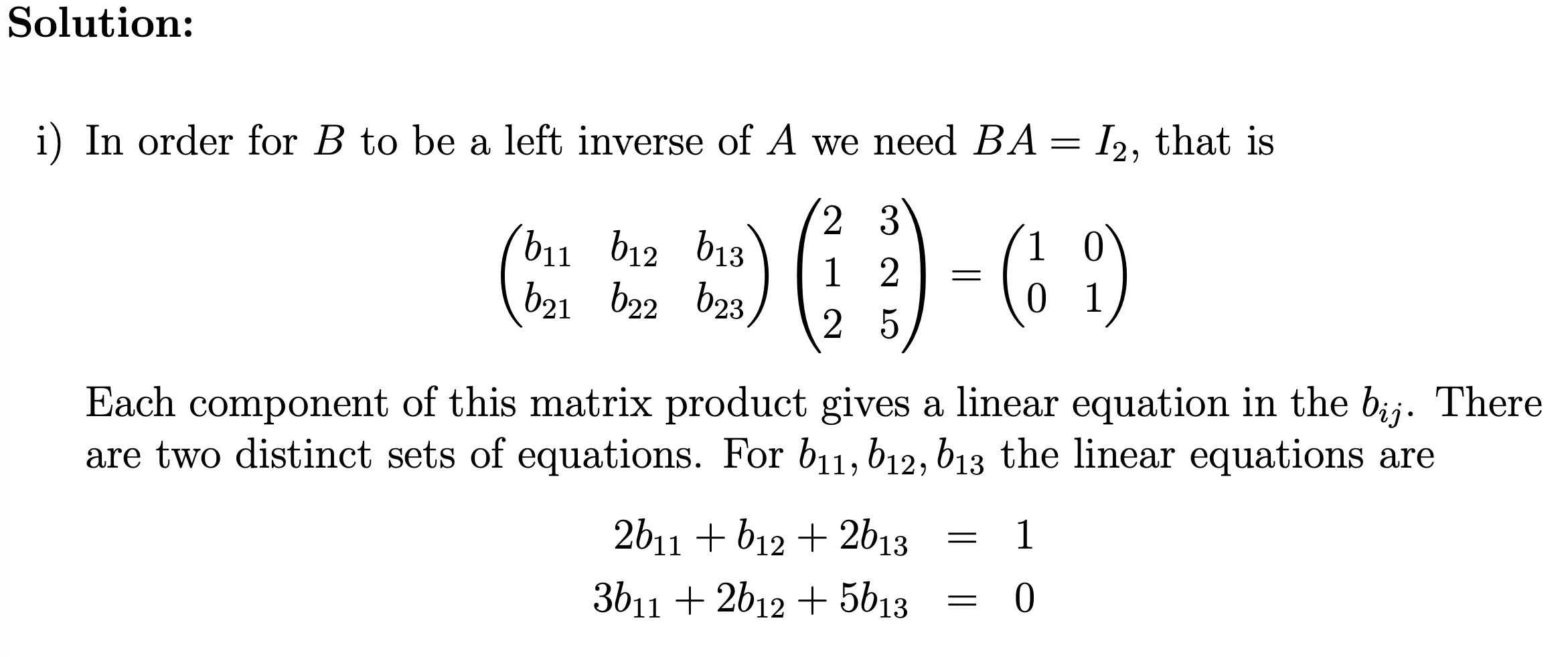 = (521 522 523) such that BA 2 12. ii) Show that