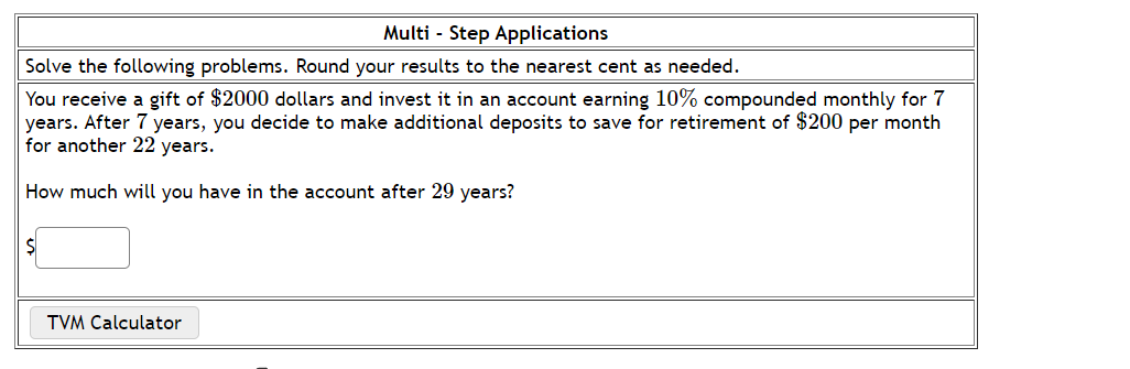 Question 1 Multi - Step Applications Solve the following problems. Round your