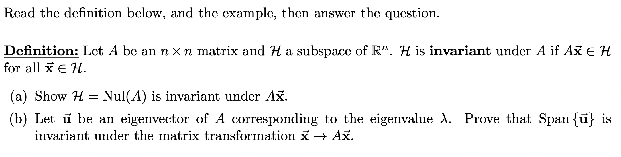  Read the definition below, and the example, then answer the question.