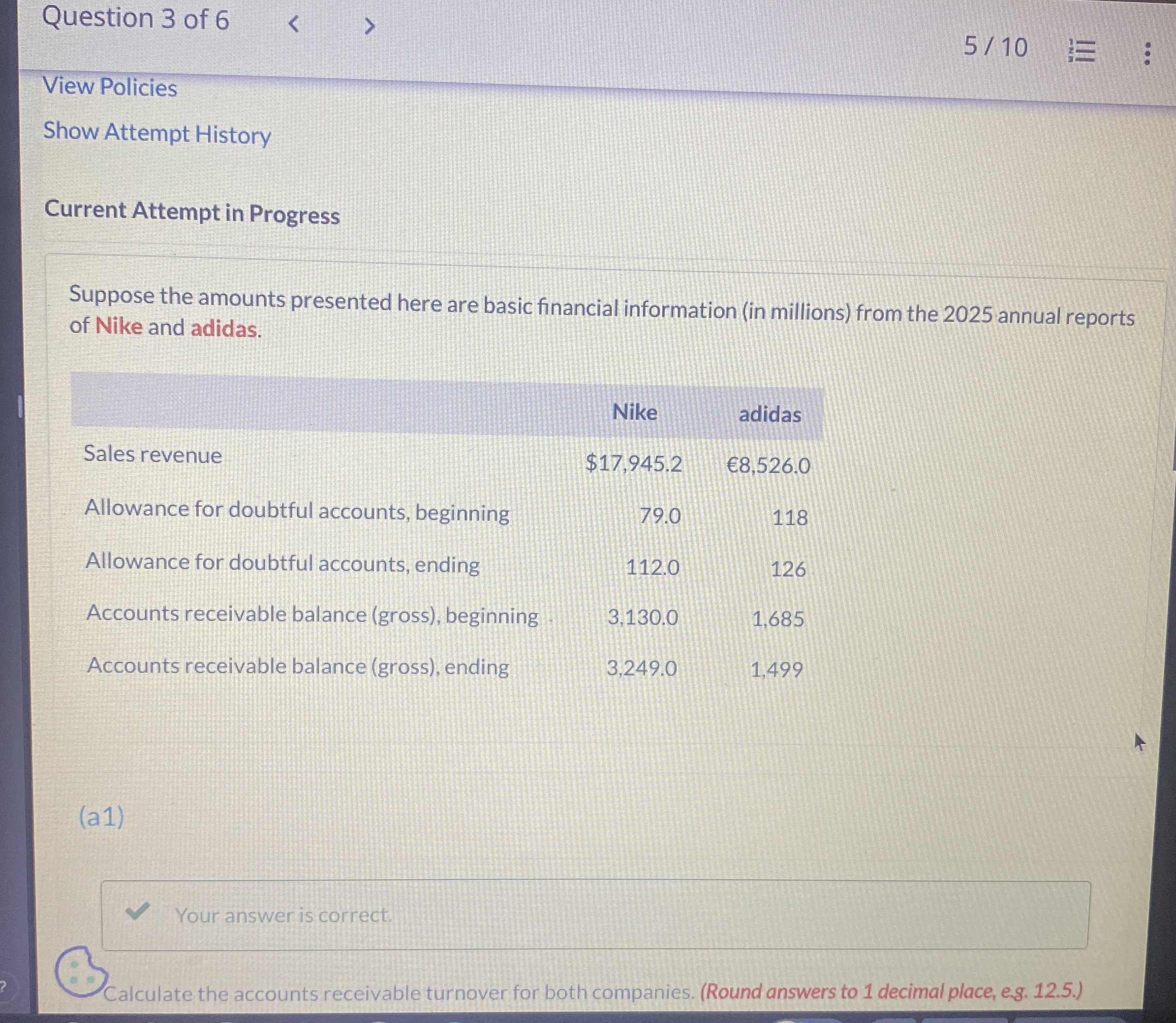  Show Attempt History Current Attempt in Progress Suppose the amounts presented