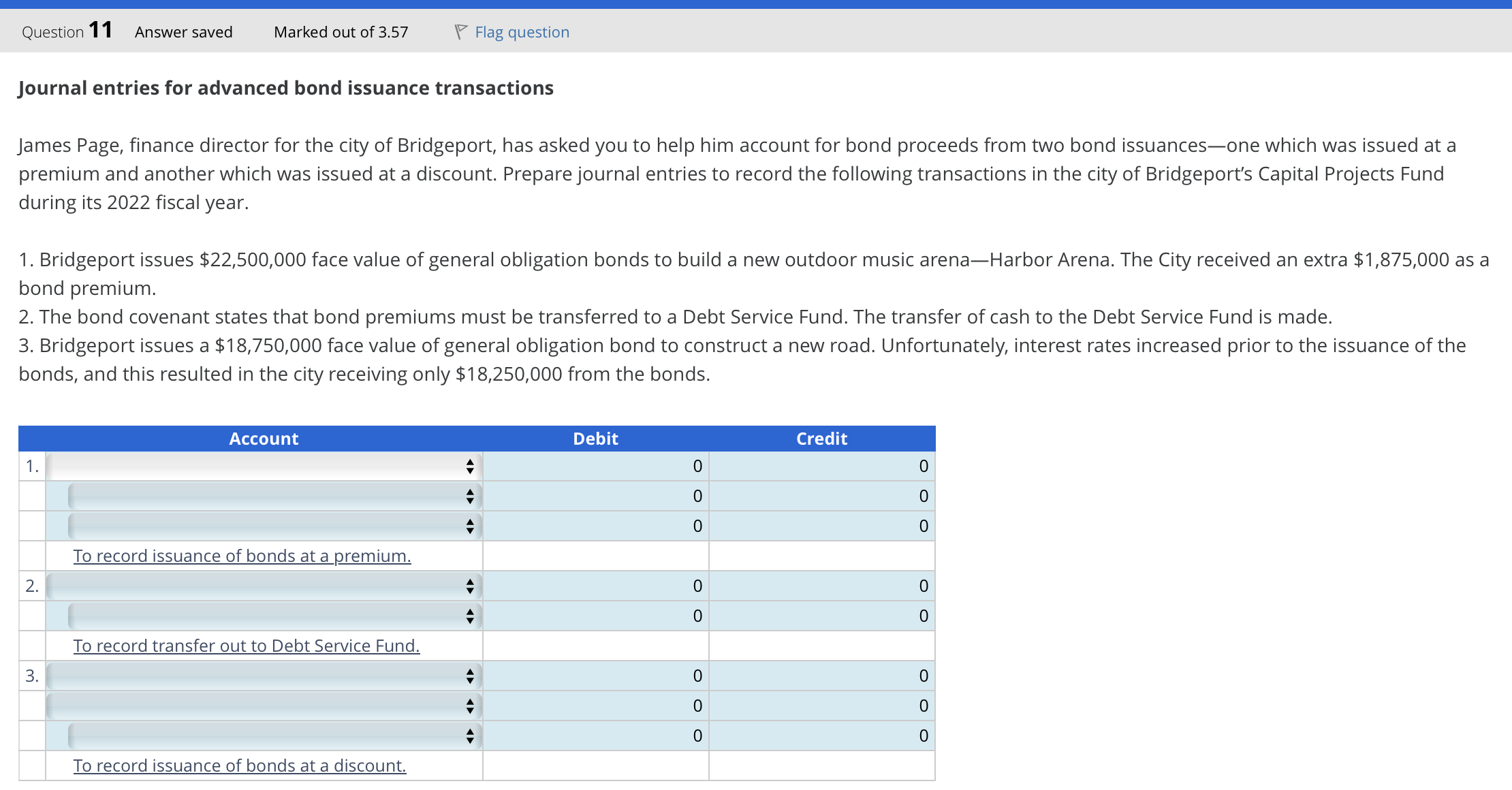 Please use the Dropdown options when answering and explaining the answer.