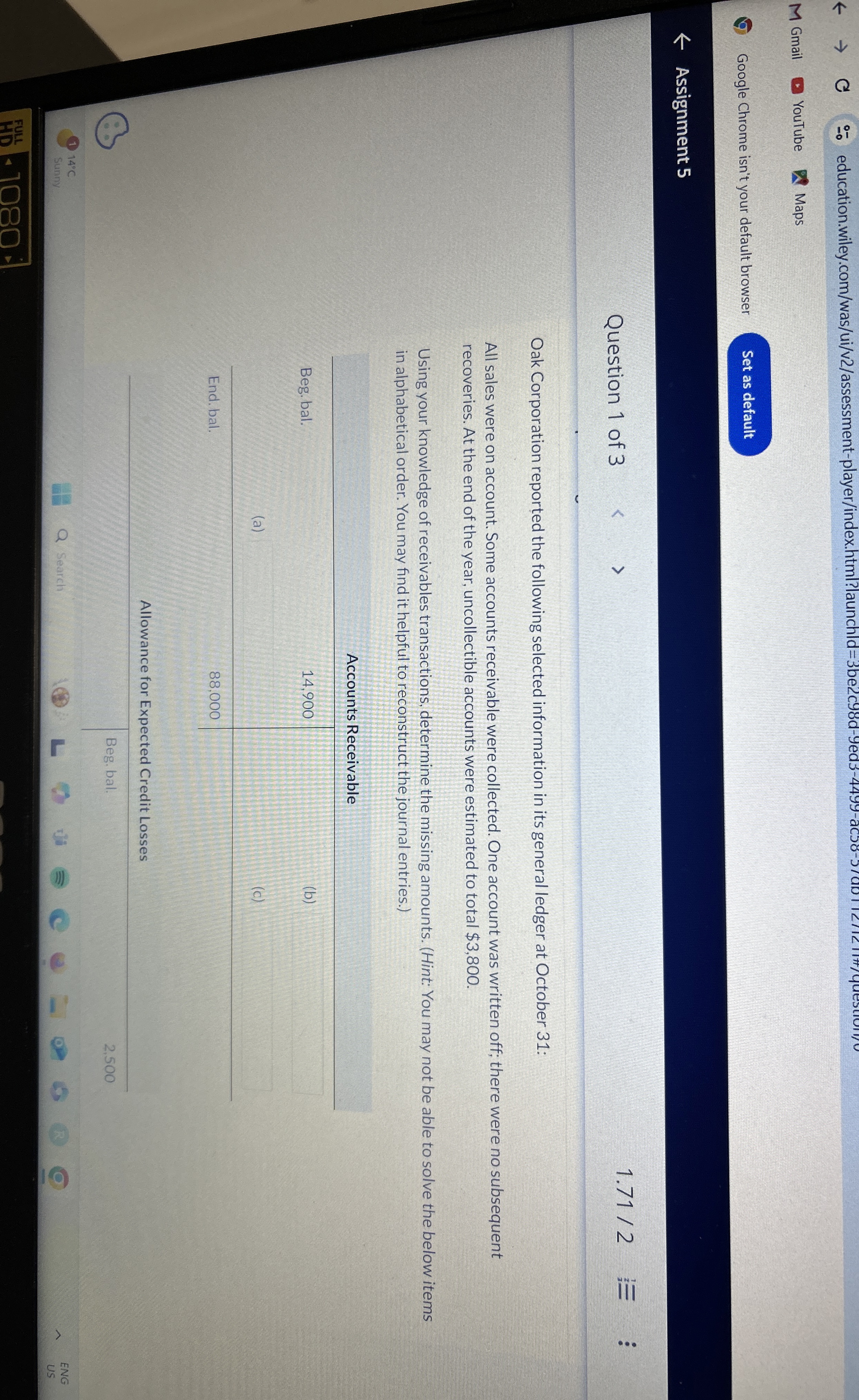  What is answer to question b 