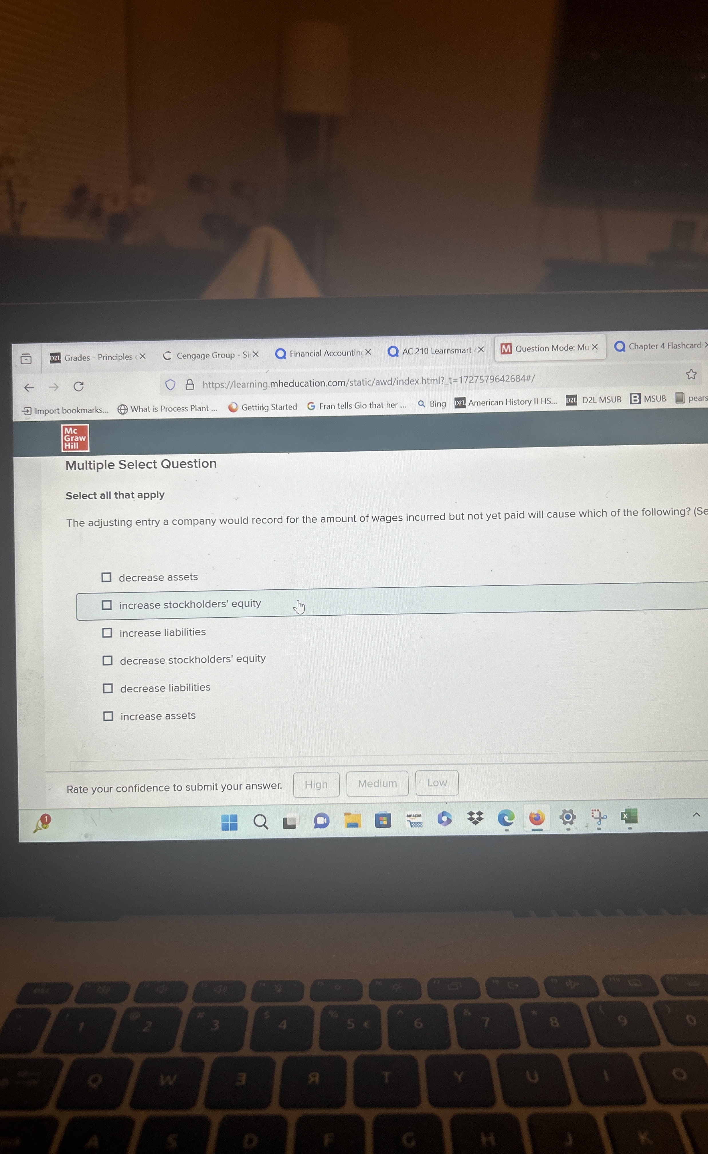  Multiple Select Question Select all that apply The adjusting entry a