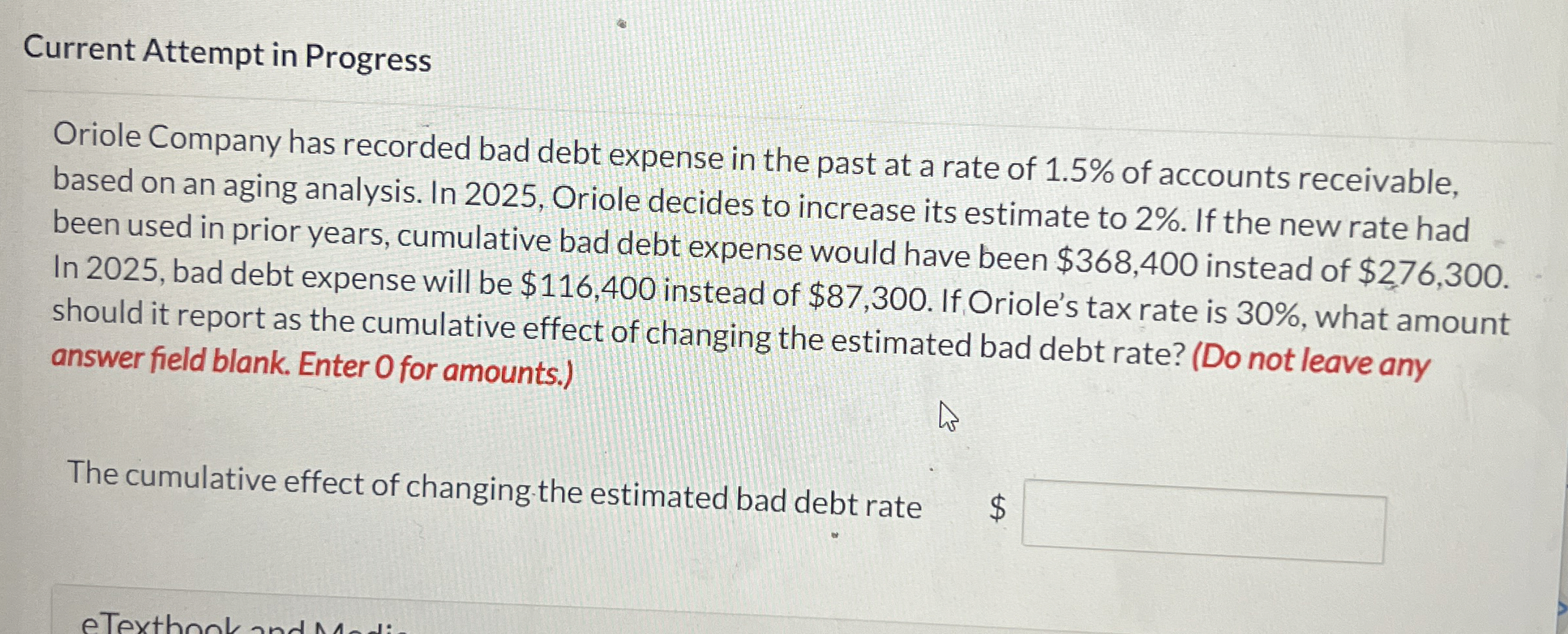  How to solve Current Attempt in Progress Oriole Company has recorded