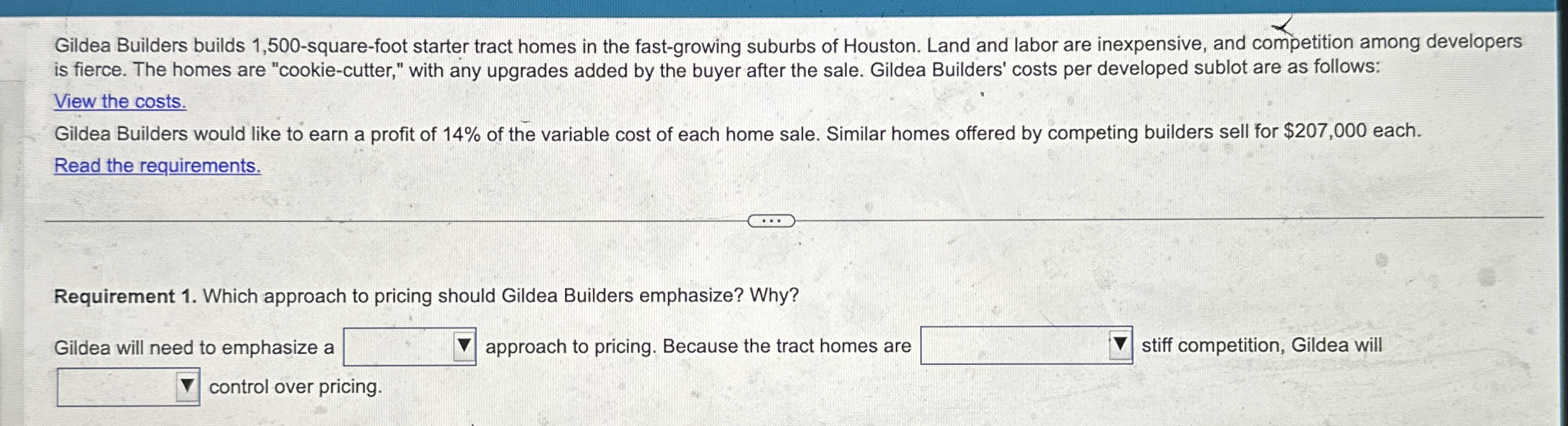  Gildea Builders builds 1,500-square-foot starter tract homes in the fast-growing suburbs