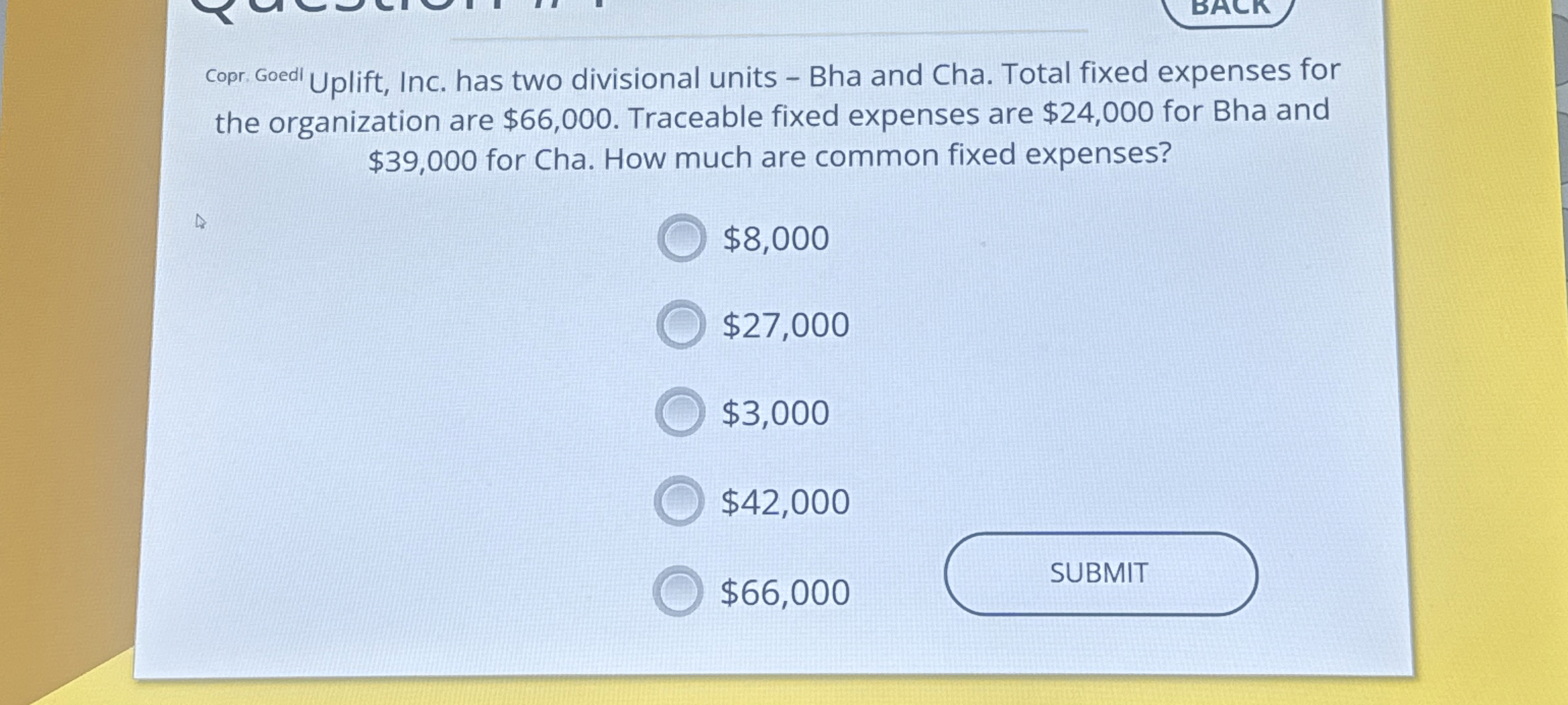  Copr Goed Uplift, Inc. has two divisional units - Bha and