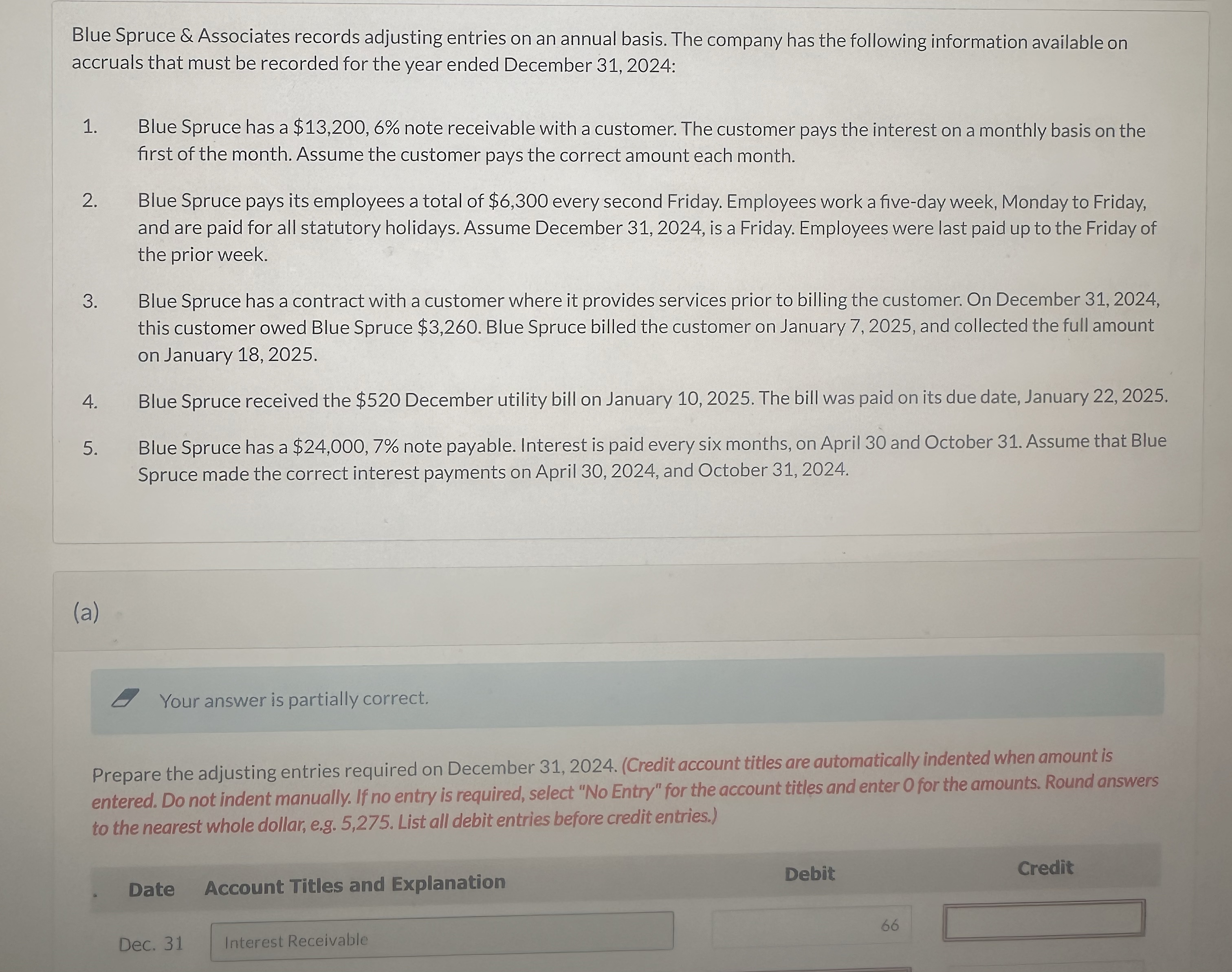  Show Attempt History Current Attempt in Progress Blue Spruce & Associates