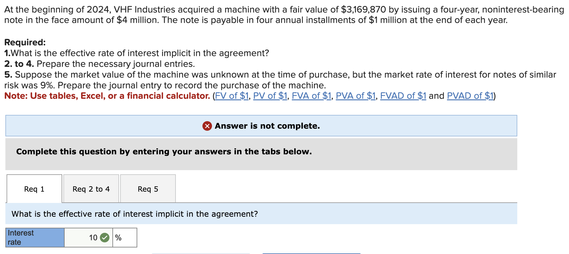  Req 1 Req 2 to 4 Req 5 Prepare the necessary