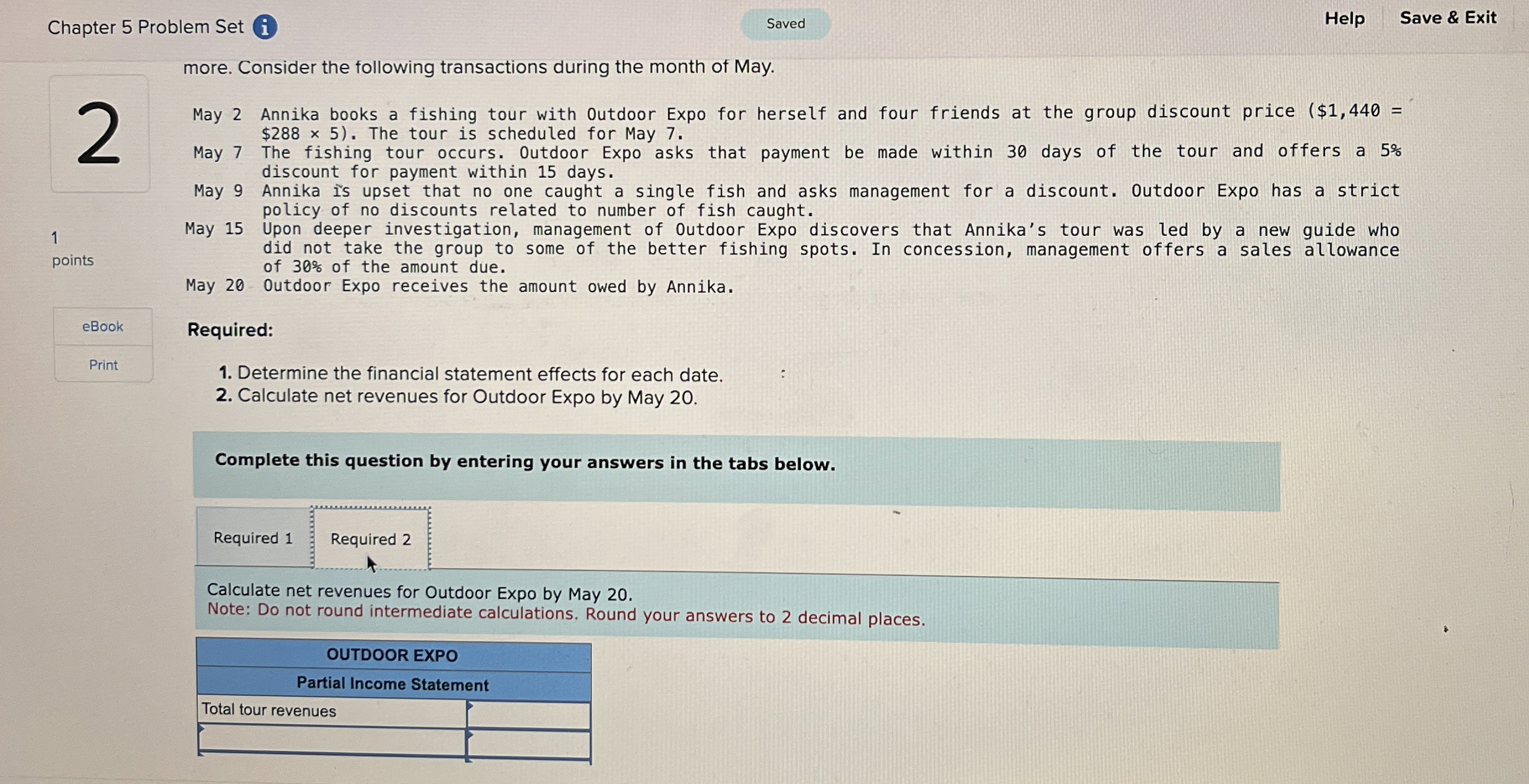  Chapter 5 Problem Set Help Save & Exit more. Consider the
