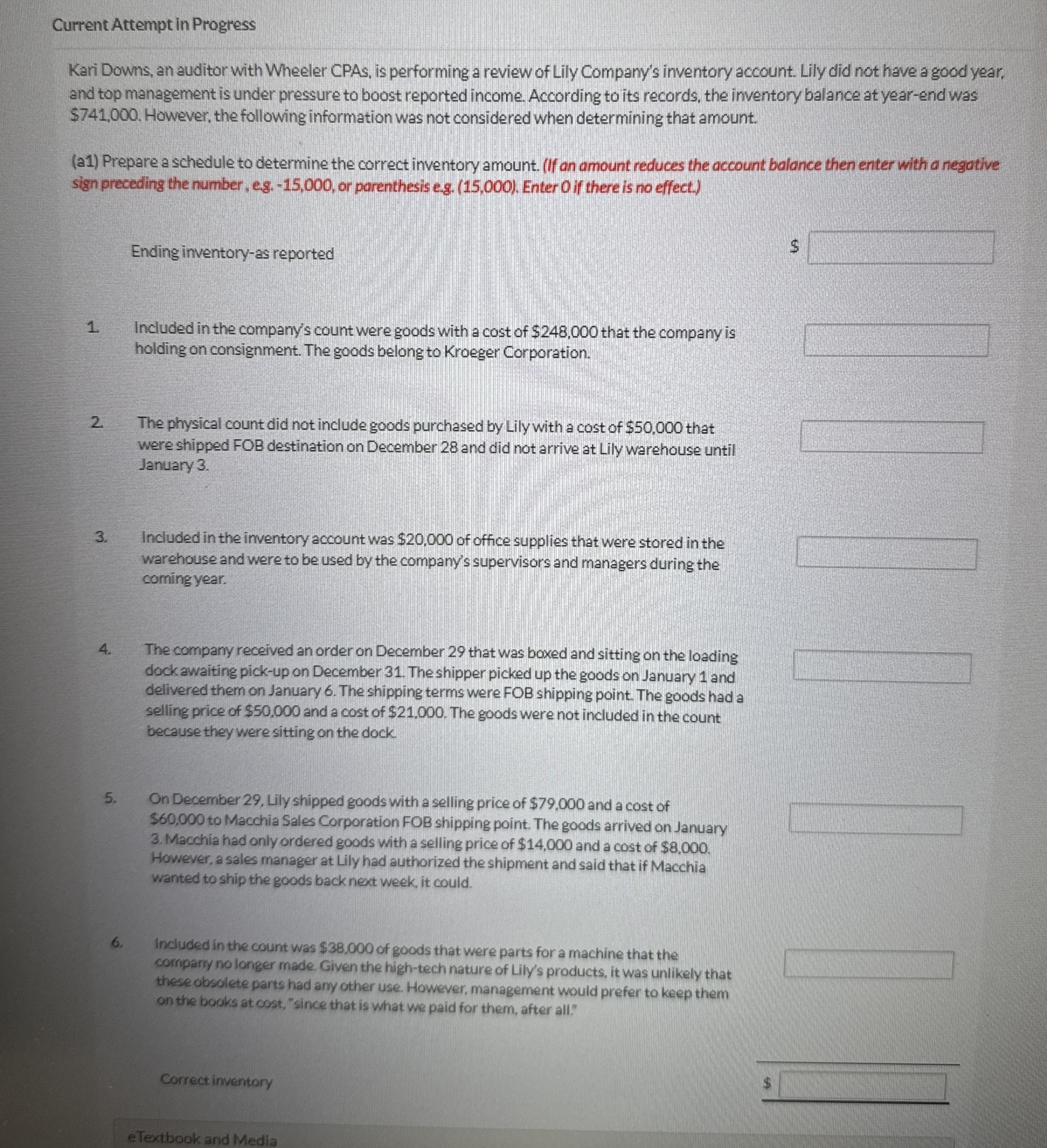  Current Attempt in Progress Kari Downs, an auditor with Wheeler CPAs,