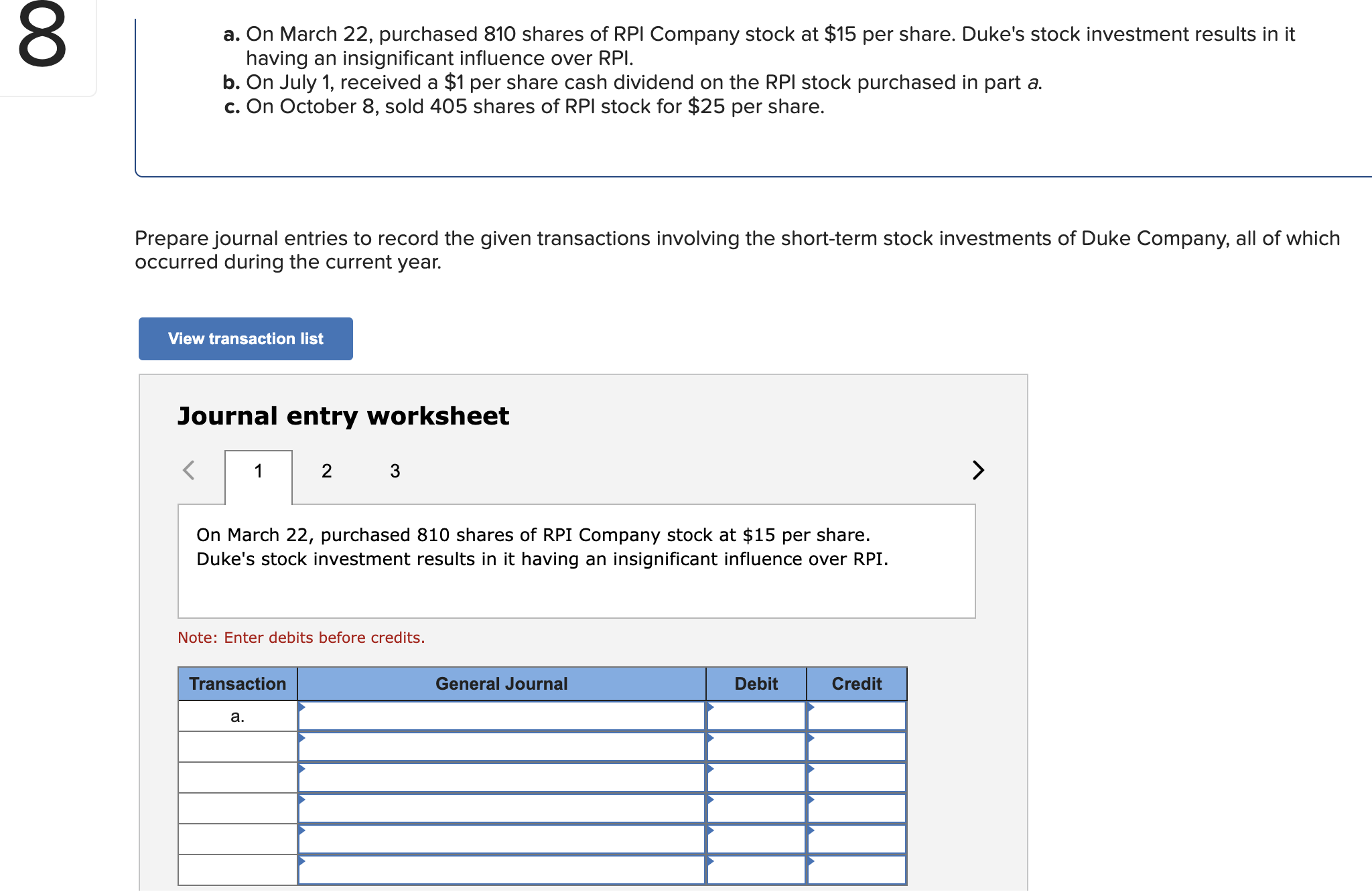  a. On March 22, purchased 810 shares of RPI Company stock