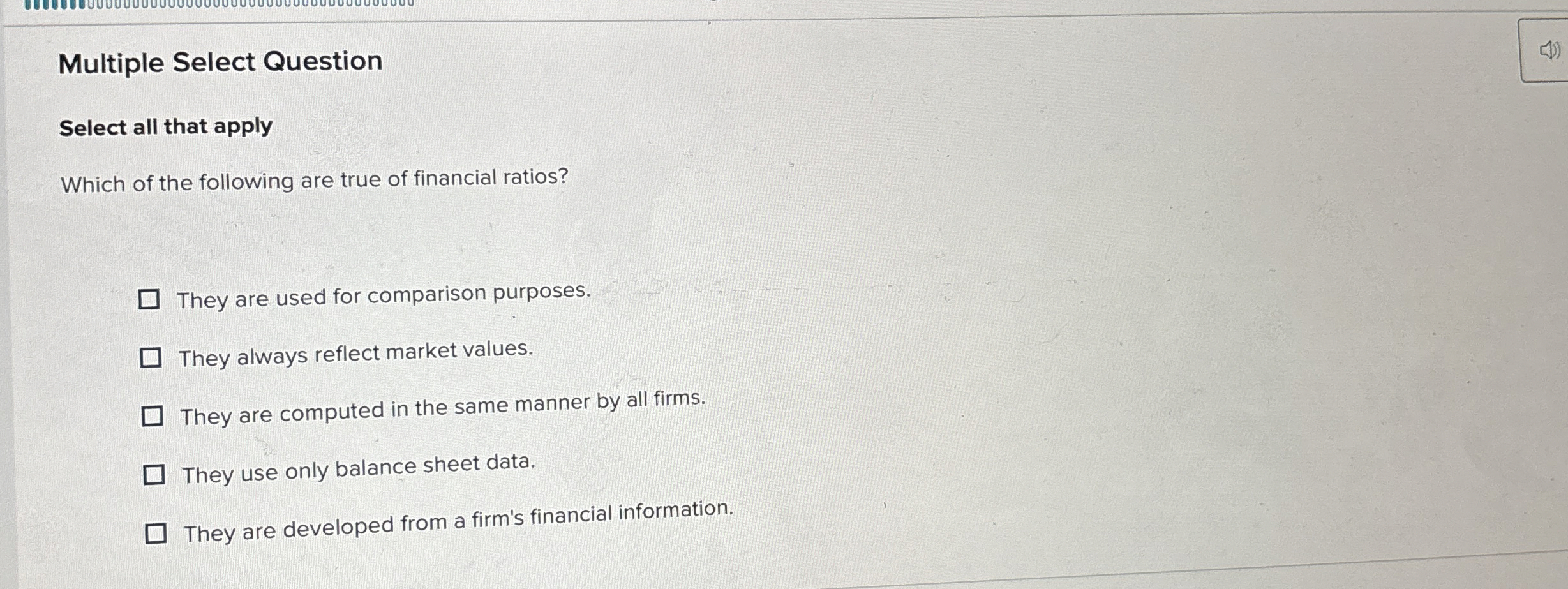  Multiple Select Question Select all that apply Which of the following