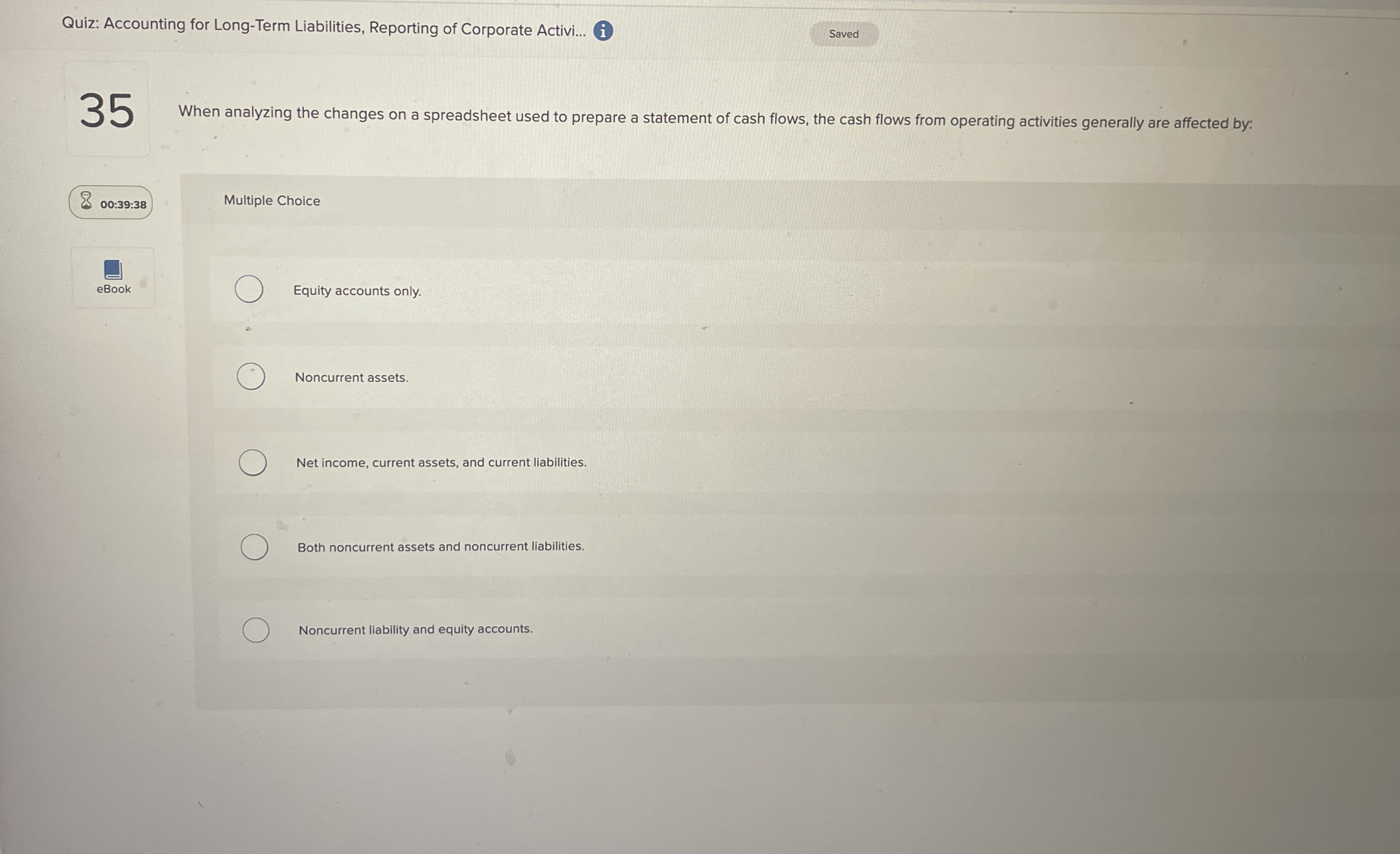  35 When analyzing the changes on a spreadsheet used to prepare